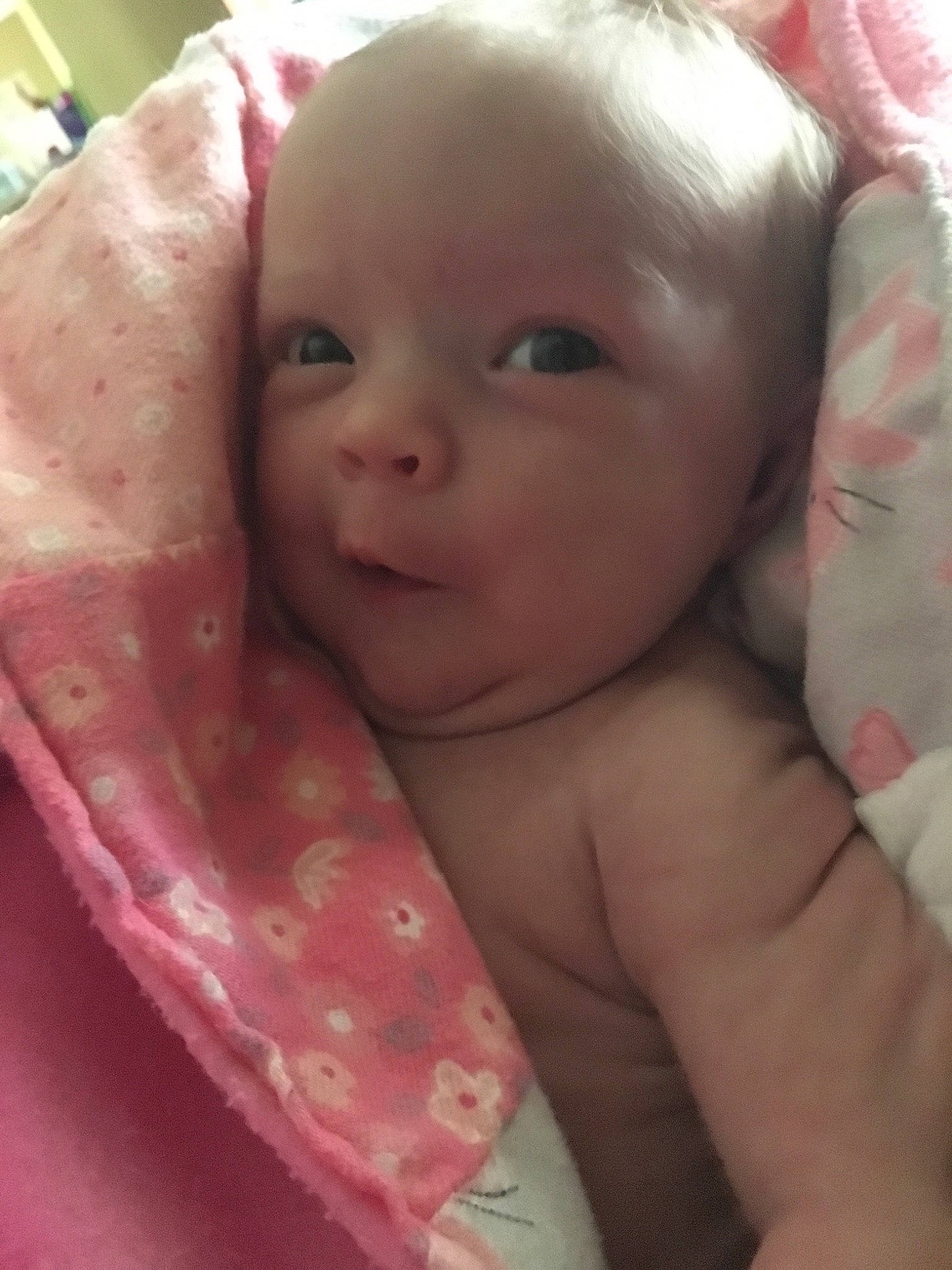 Haylee is registered to the contest to win money with this photo: baby, cheek, child, chin, close_up, eye, face, flesh, head, iris, lip, mouth, muscle, neck, nose, person, pink, skin, toddler