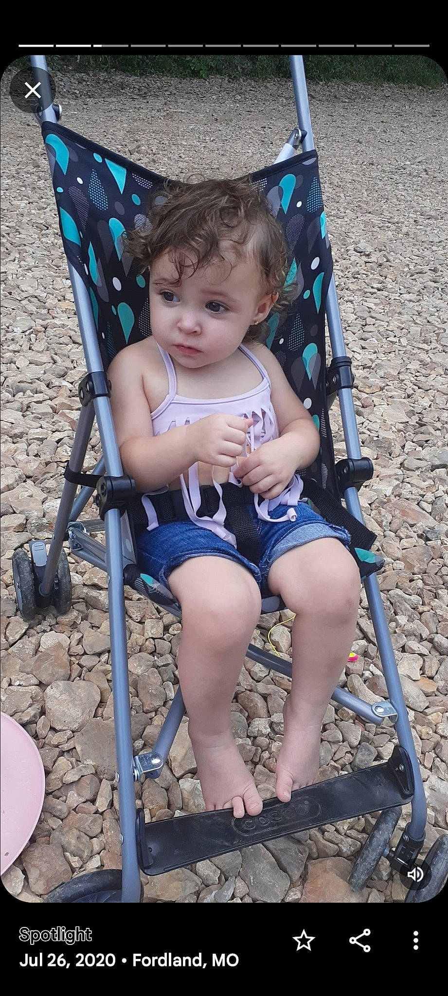 Amaiyah is registered to the contest to win money with this photo: baby, baby_carriage, baby_products, baby_toddler_clothing, chair, child, comfort, electric_blue, foot, fun, human_leg, leg, leisure, people_in_nature, person, photograph, sitting, snapshot, thigh, toddler