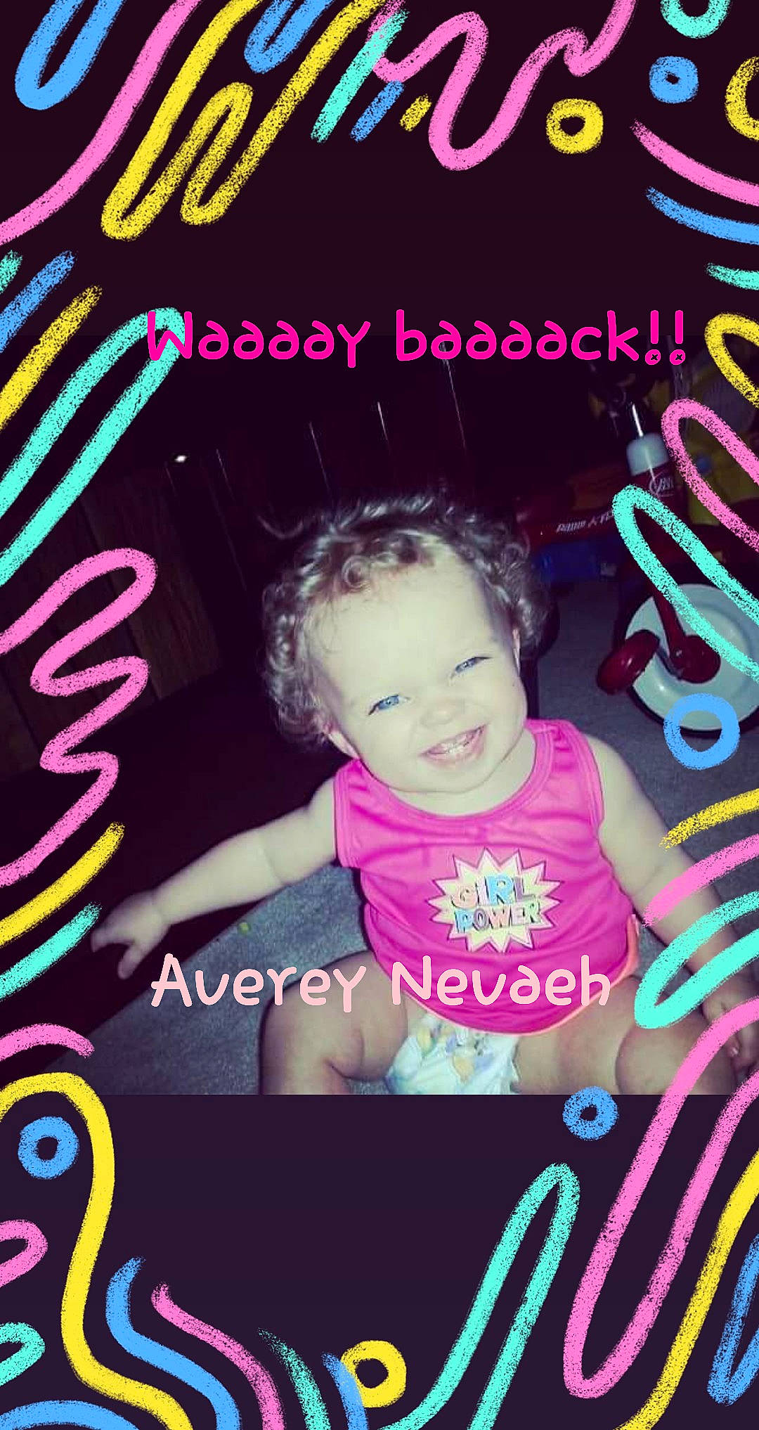 Averey Nevaeh joined the competition — help win amazing prizes! child, cool, font, joy, magazine, person, photo_caption, text