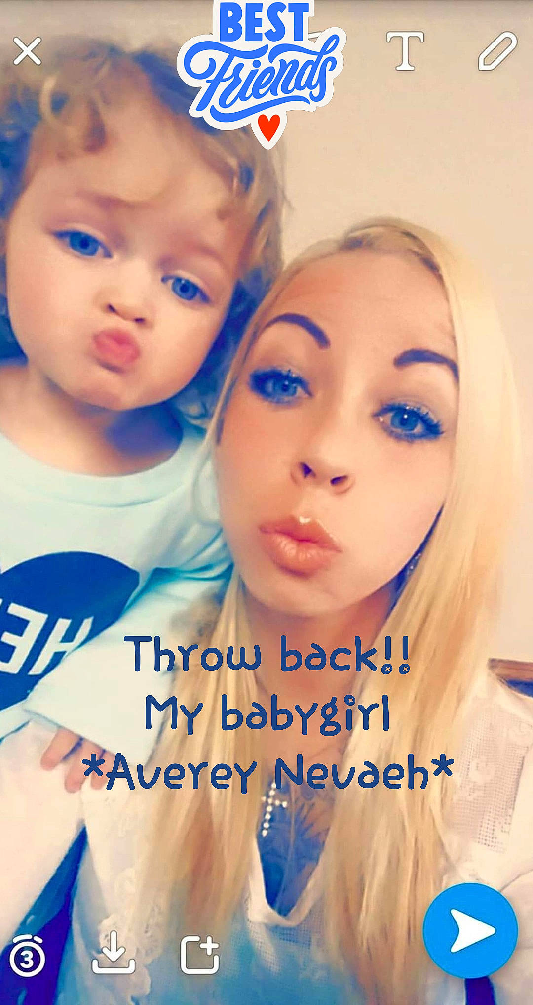 Averey Nevaeh is registered to the contest to win money with this photo: blue, cheek, child, cool, eye, eyebrow, face, facial_expression, forehead, friendship, happy, head, human, iris, lip, nose, person, photo_caption, skin, smile
