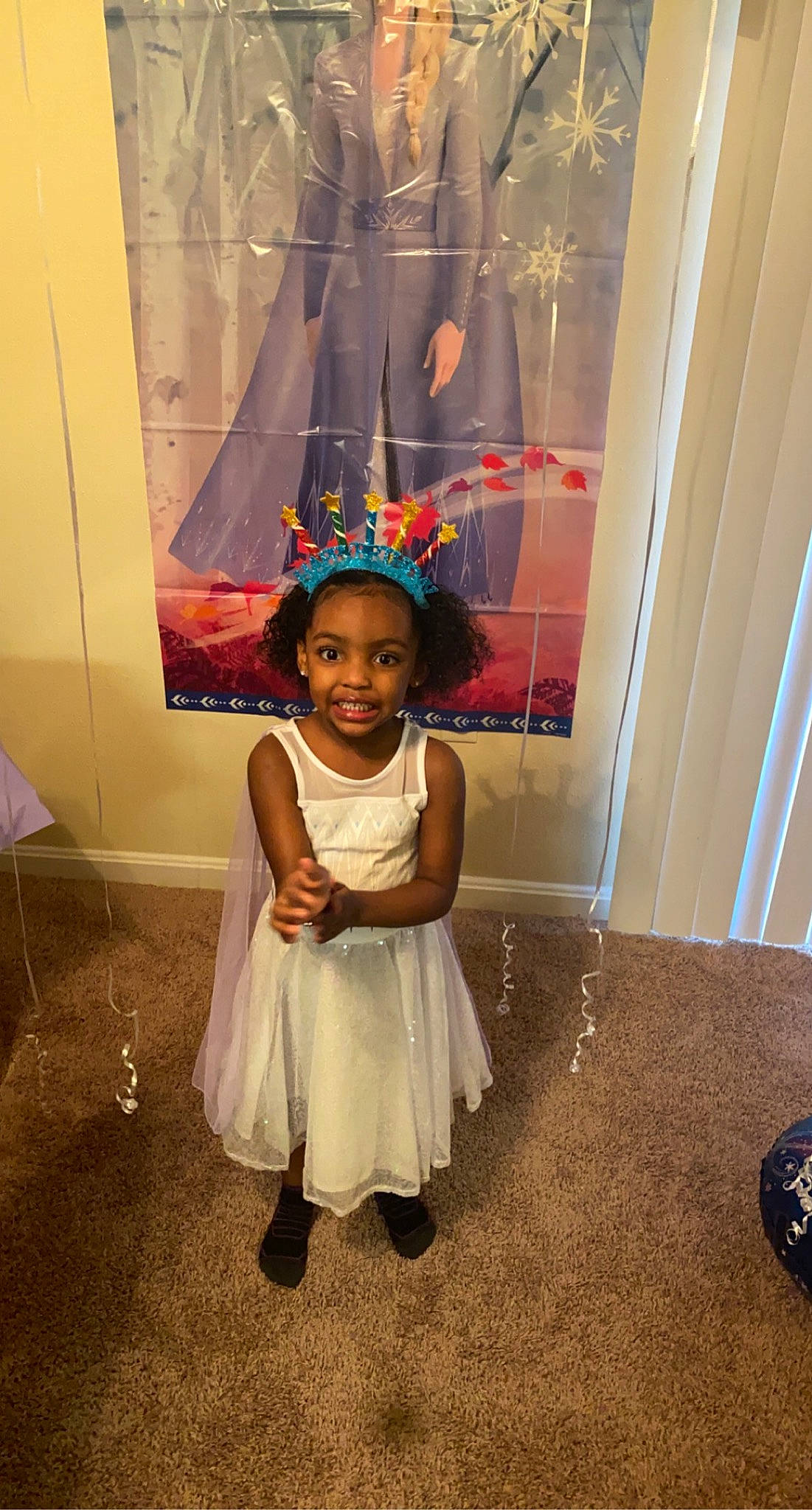 Autumn joined the competition — help win amazing prizes! baby, baby_toddler_clothing, child, door, dress, event, fashion_design, flooring, fun, happy, joy, magenta, party_supply, person, room, sandal, smile, standing, toddler, tradition