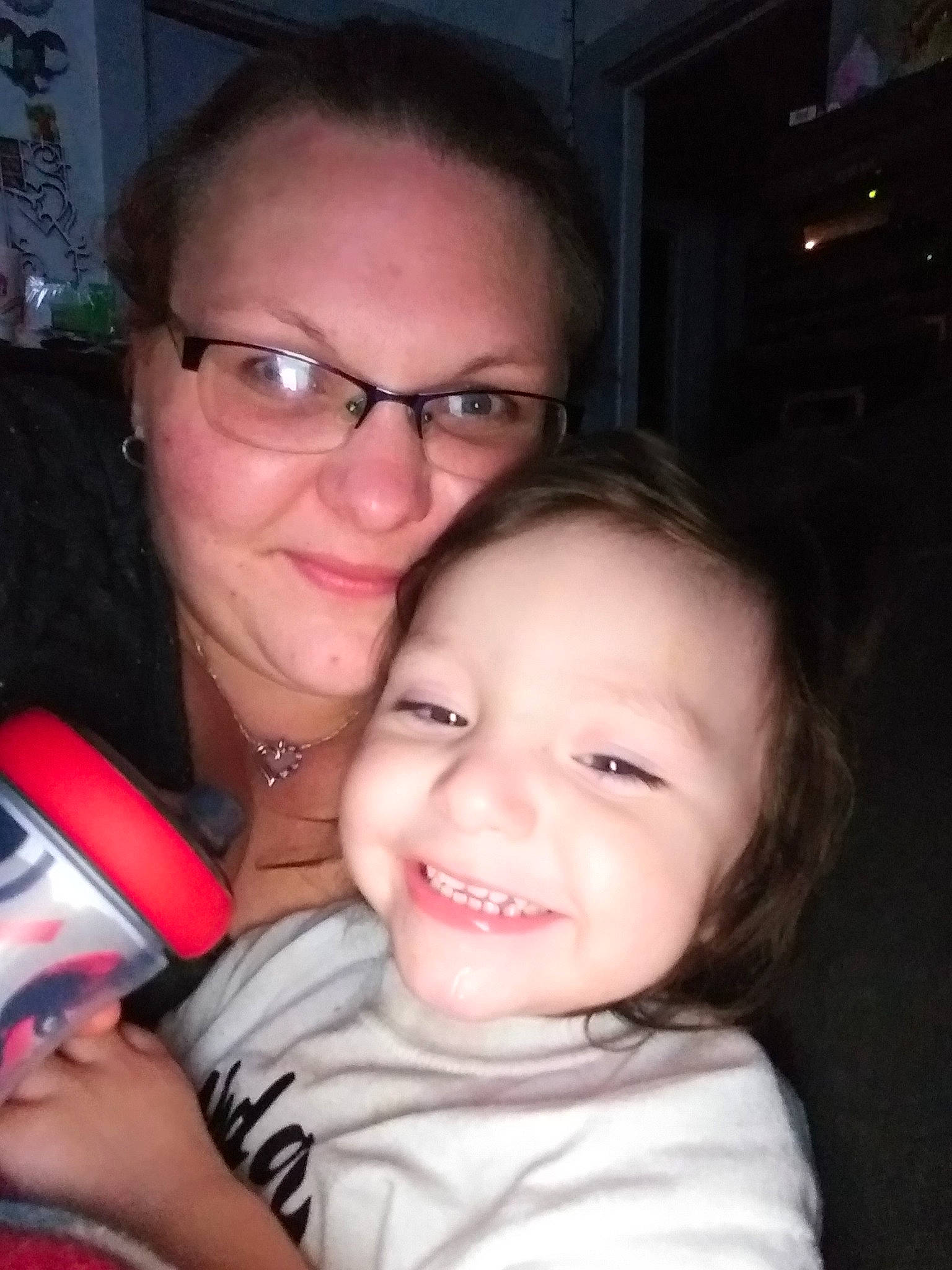 Angel is registered to the contest to win money with this photo: baby, cheek, child, electronic_device, eyewear, face, facial_expression, fun, glasses, head, iris, joy, lip, mother, mouth, nose, people, person, selfie, skin