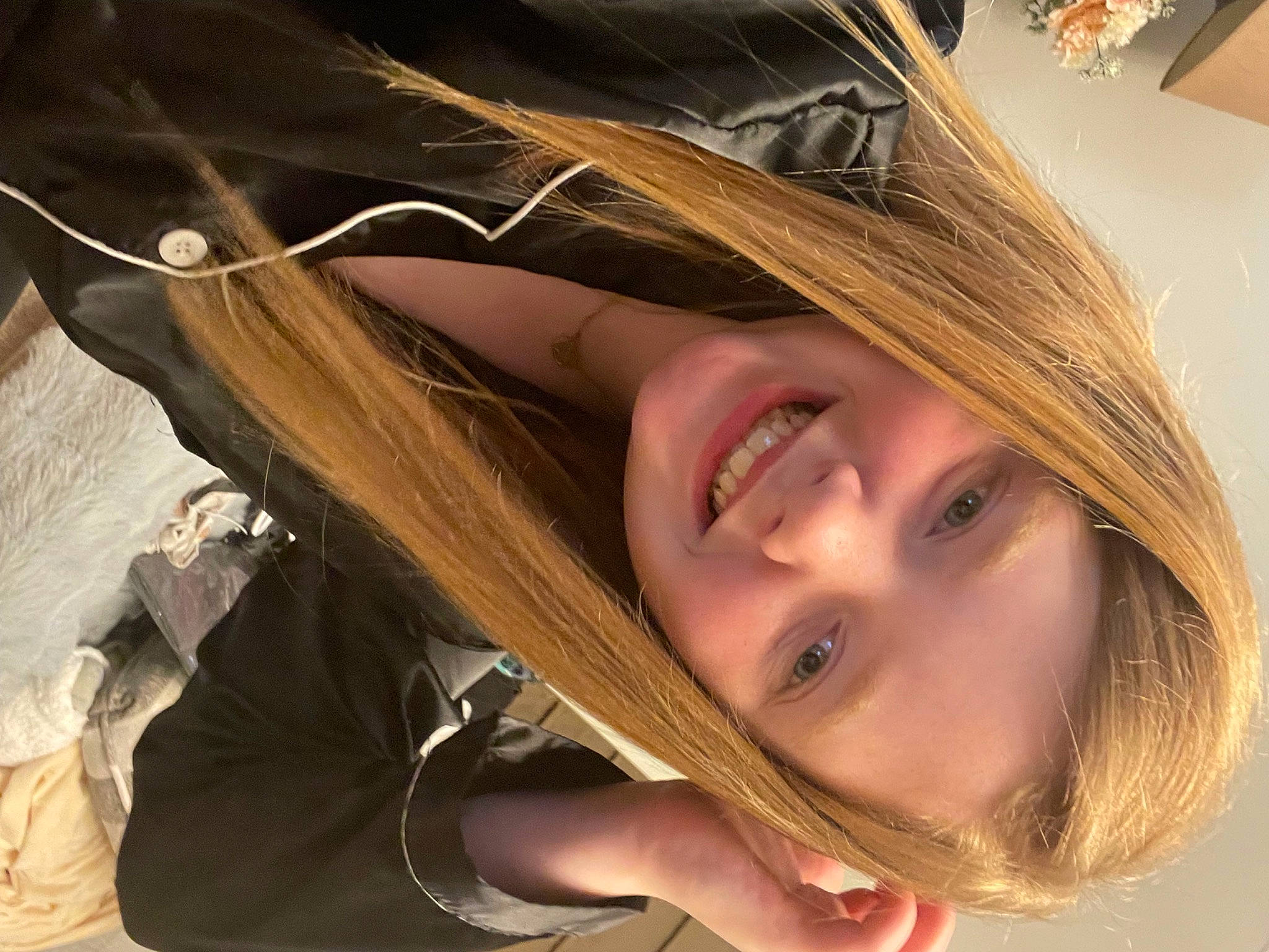 Miley is registered to the contest to win money with this photo: bangs, beauty, blond, brown_hair, eyebrow, eyelash, eyewear, facial_expression, flash_photography, fun, gesture, happy, iris, jaw, joy, layered_hair, lip, long_hair, nose, person