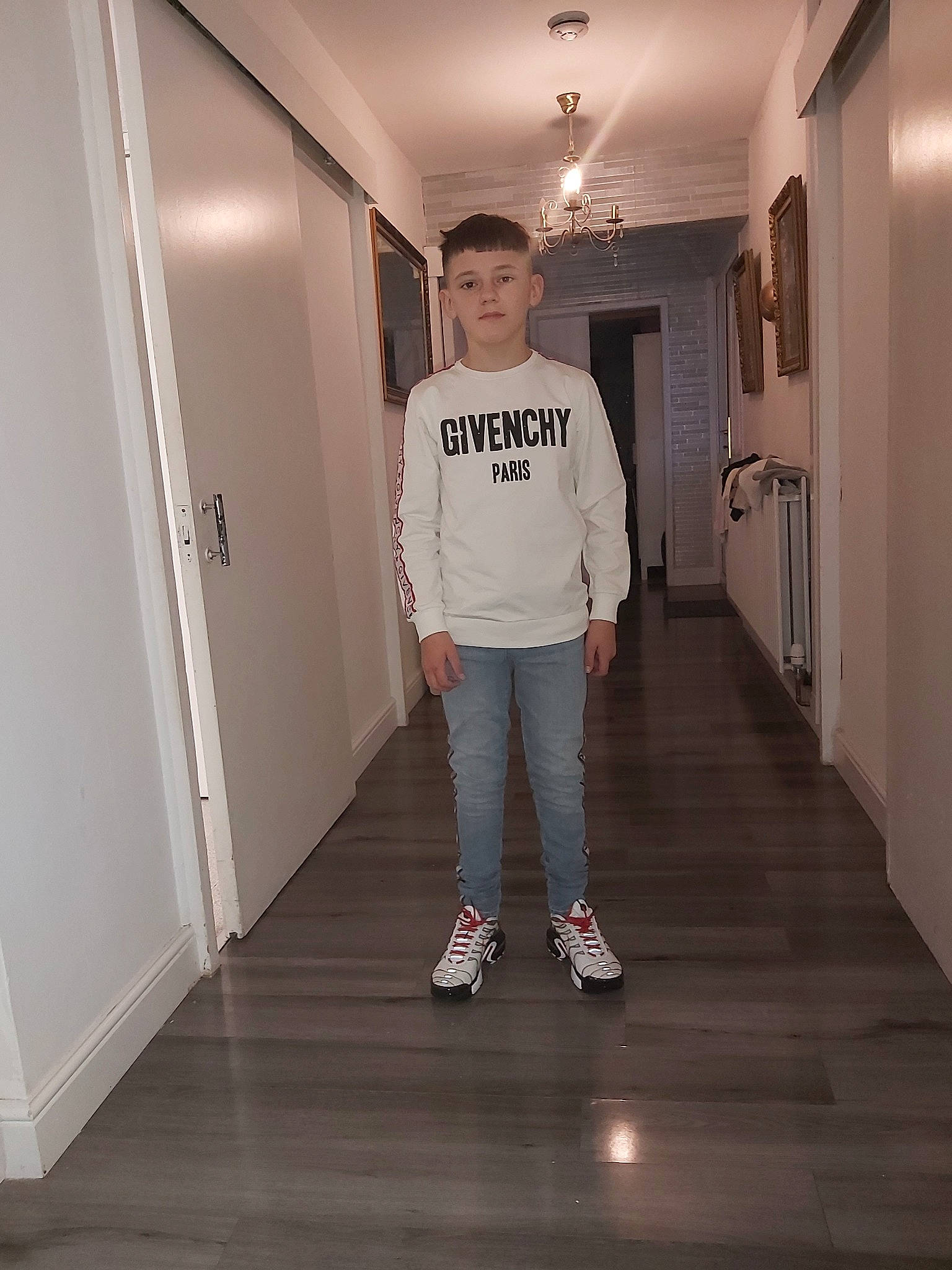 Keon joined the competition — help win amazing prizes! fashion, fashion_design, floor, flooring, footwear, person, room, shoe, shoulder, t_shirt, trousers, white