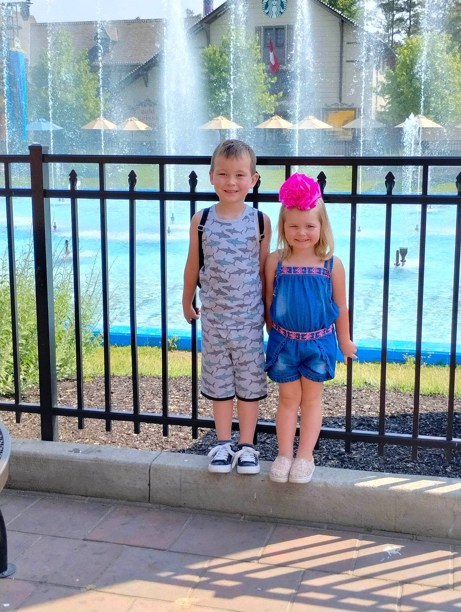 Serenity is registered to the contest to win money with this photo: baby_toddler_clothing, child, electric_blue, event, fence, fun, happy, joy, leisure, line, mammal, pattern, person, plant, recreation, snapshot, spring, toddler, travel, tree