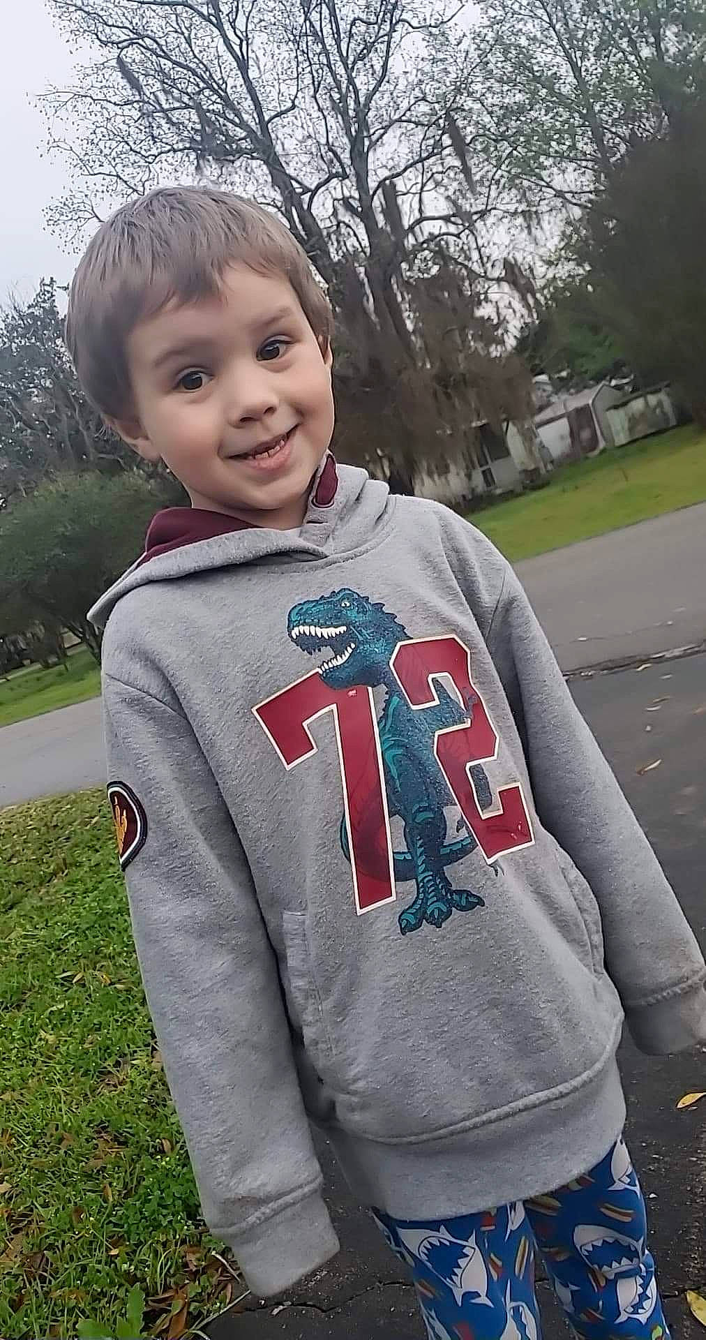 Chance joined the competition — help win amazing prizes! cool, electric_blue, eye, face, grass, hair, hairstyle, happy, head, jersey, joy, outerwear, person, plant, sky, sleeve, smile, sportswear, standing, street_fashion