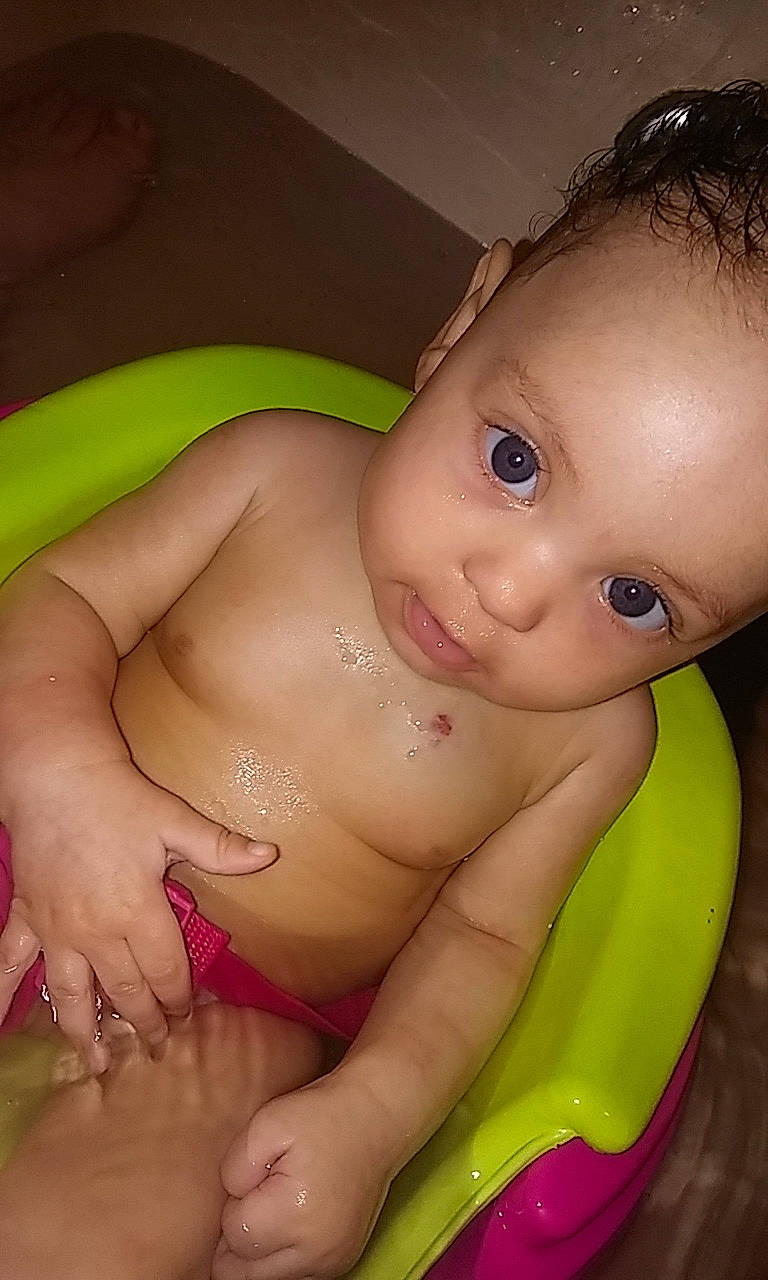 Mary joined the competition — help win amazing prizes! baby, baby_bathing, bathing, cheek, chest, child, close_up, eye, eyebrow, face, forehead, head, iris, lip, mouth, neck, nose, person, skin, stomach