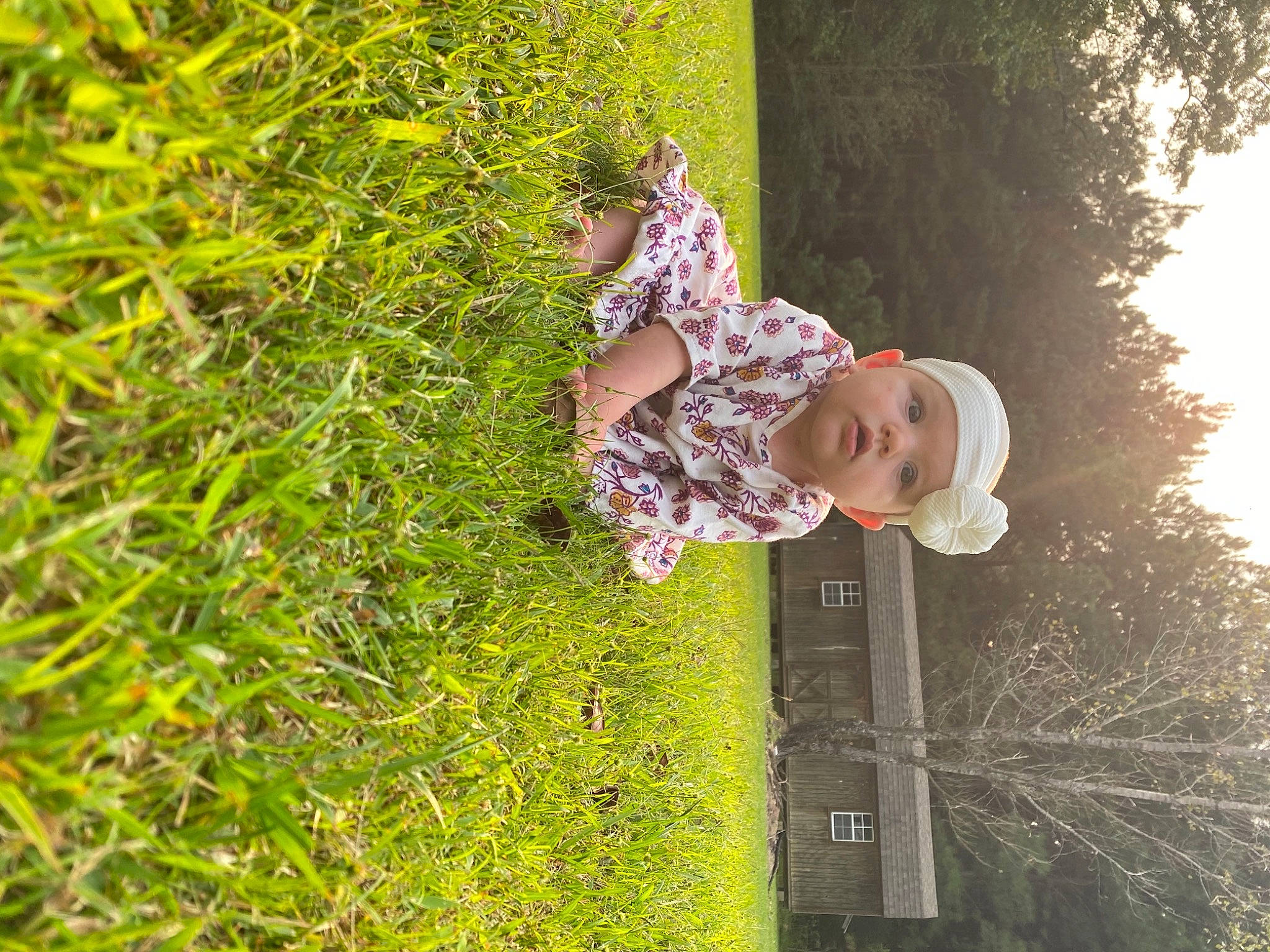 Laura is registered to the contest to win money with this photo: baby, baby_toddler_clothing, child, grass, grass_family, groundcover, headwear, meadow, nose, people_in_nature, person, spring, toddler