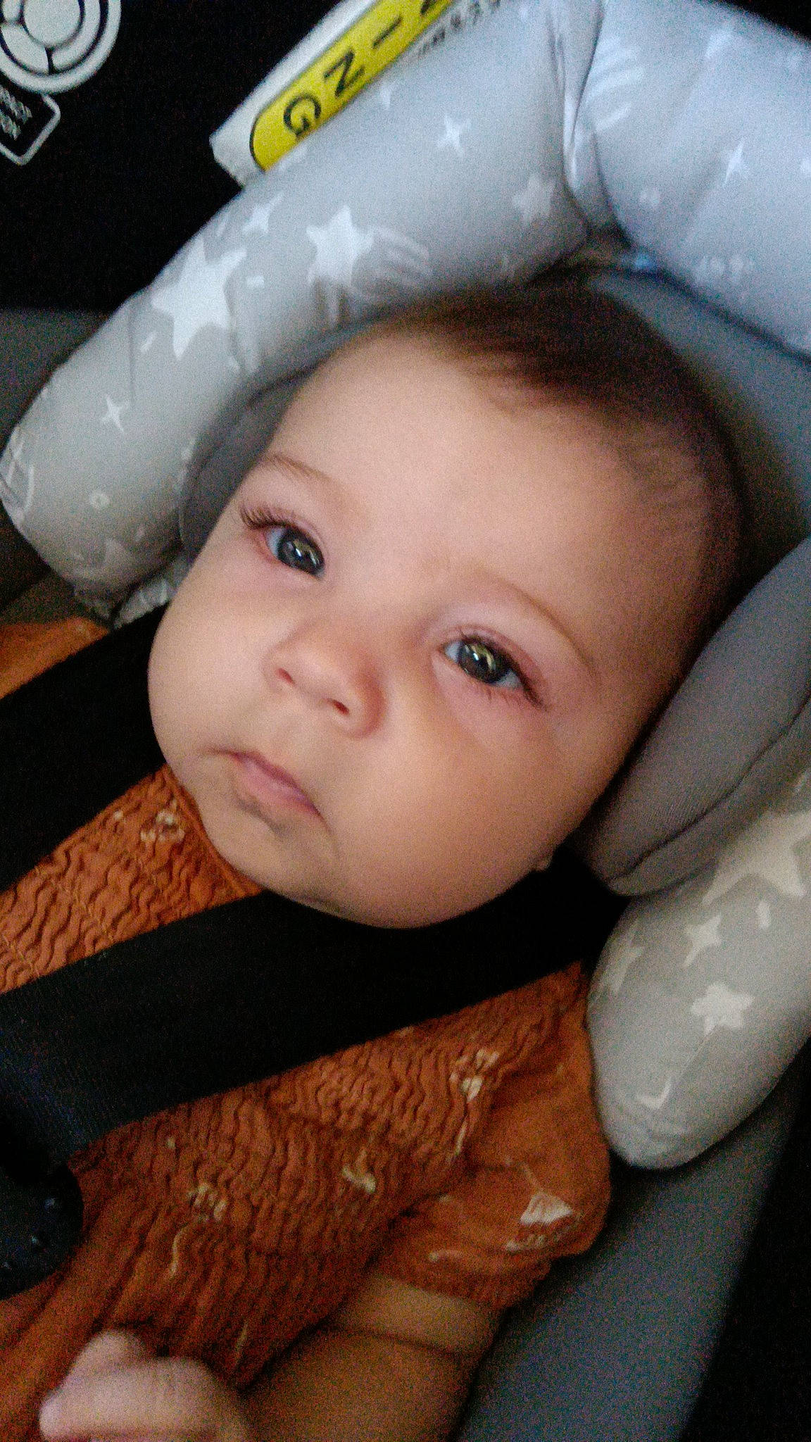 Aria joined the competition — help win amazing prizes! cap, cheek, child, chin, comfort, eye, eyebrow, eyelash, face, facial_expression, finger, flash_photography, gesture, happy, iris, lip, mouth, nose, person, skin