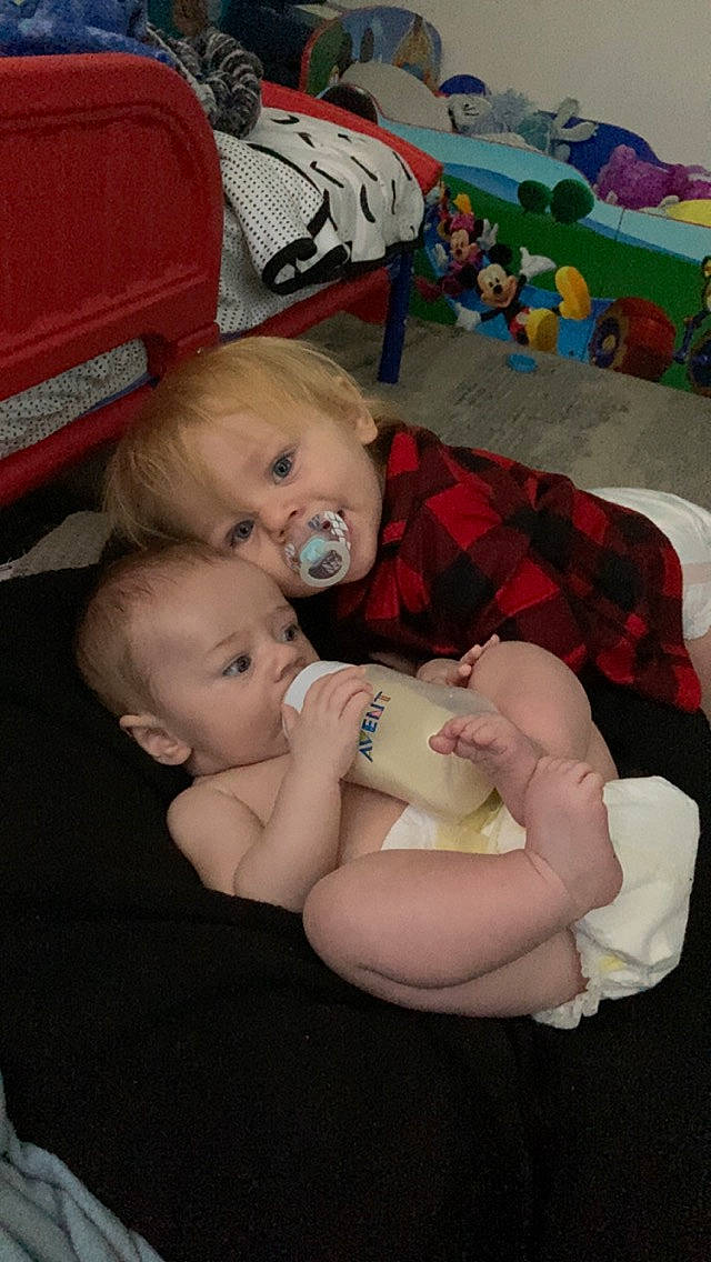 Donald joined the competition — help win amazing prizes! abdomen, baby, baby_products, baby_toddler_clothing, cheek, chest, child, comfort, eye, flooring, fun, happy, lap, mouth, person, room, sitting, thigh, toddler, toy