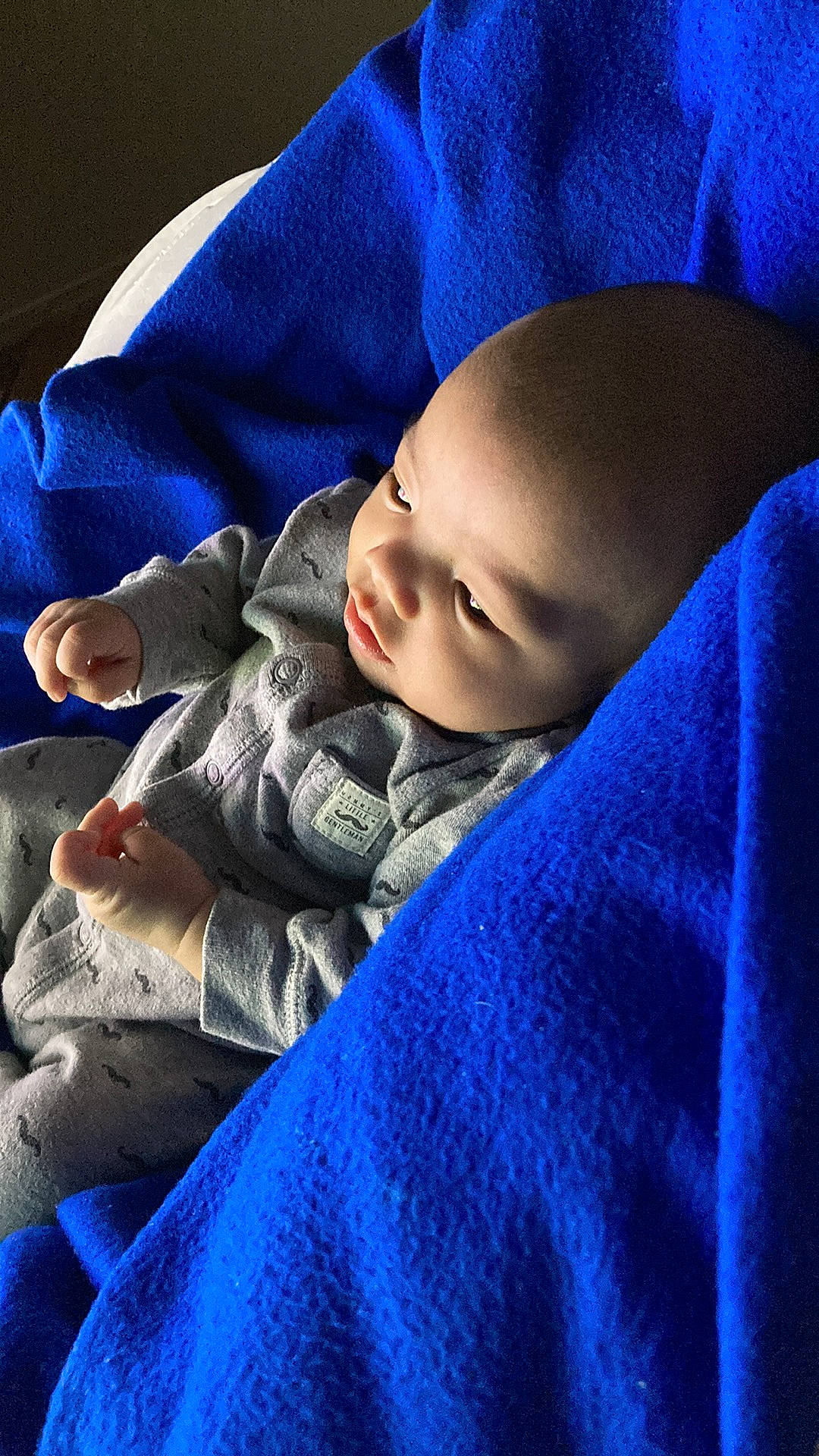 Imre is registered to the contest to win money with this photo: azure, baby, baby_sleeping, baby_toddler_clothing, beauty, blue, cheek, child, cloud, comfort, cool, electric_blue, linens, outerwear, person, product, purple, sleeve, textile, toddler