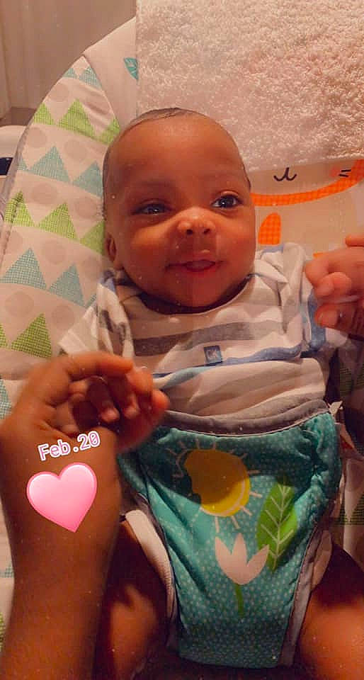 Jamari joined the competition — help win amazing prizes! arm, baby_toddler_clothing, cheek, comfort, face, facial_expression, hand, happy, head, human_body, lip, mouth, neck, nose, orange, organ, person, product, skin, smile