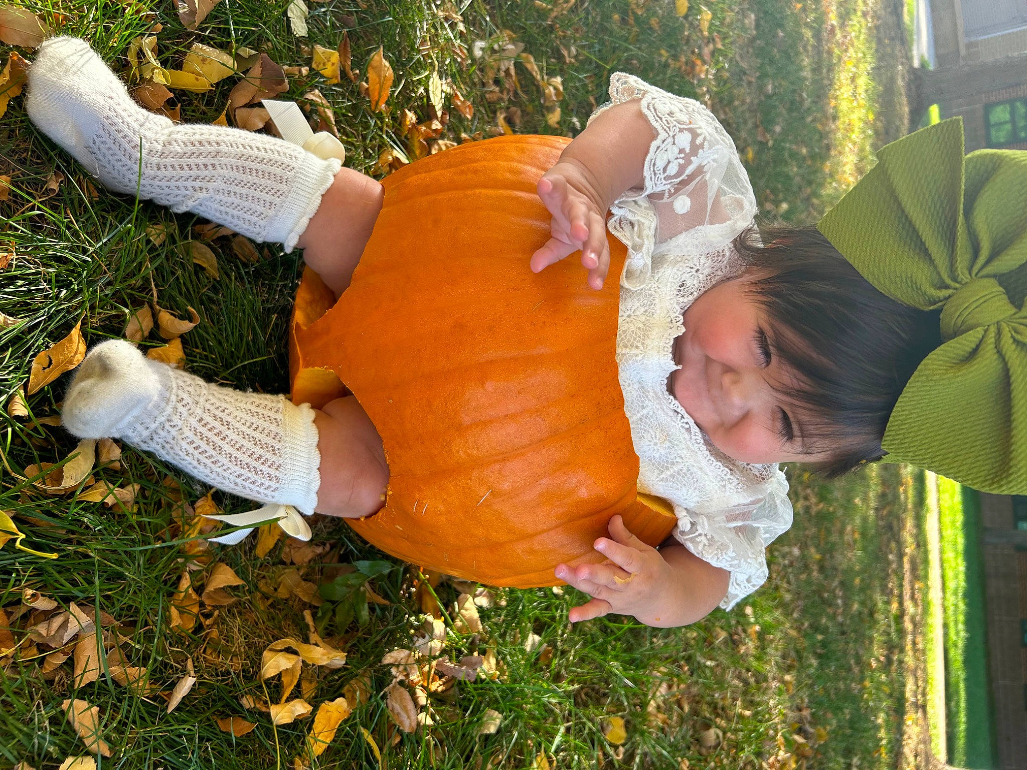 Everlee joined the competition — help win amazing prizes! calabaza, child, cucurbita, fruit, fun, gourd, grass, happy, hat, lawn, leisure, local_food, natural_foods, people_in_nature, person, plant, pumpkin, squash, tree, vegetable