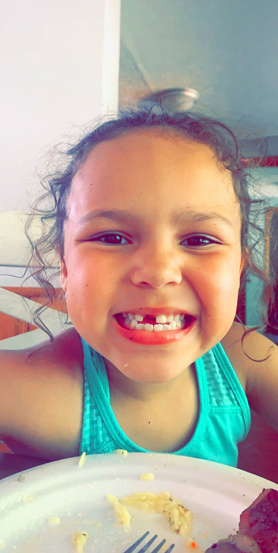 Mila is registered to the contest to win money with this photo: baby_playing_with_food, cheek, chin, eyebrow, eyelash, food, food_craving, fun, happy, iris, jaw, joy, lip, mouth, nose, person, skin, smile, summer, tableware