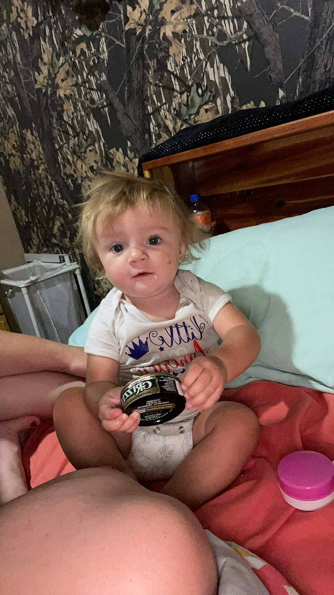 River joined the competition — help win amazing prizes! baby, finger, flash_photography, foot, fun, hair, happy, human_leg, knee, lap, leg, leisure, mouth, muscle, organ, person, sitting, skin, stomach, thigh