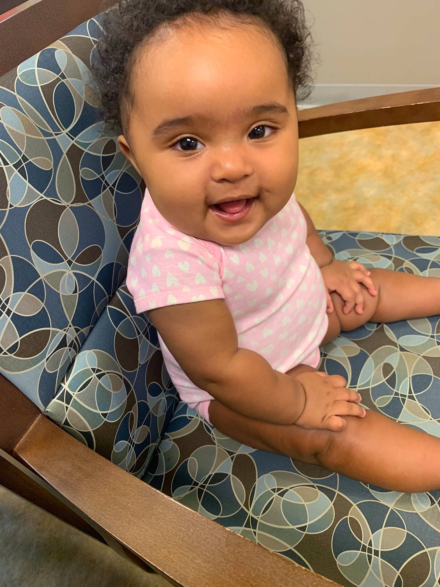Alianna joined the competition — help win amazing prizes! baby, cheek, child, chin, eye, face, forehead, fun, happy, head, lip, nose, person, play, sitting, skin, smile, toddler