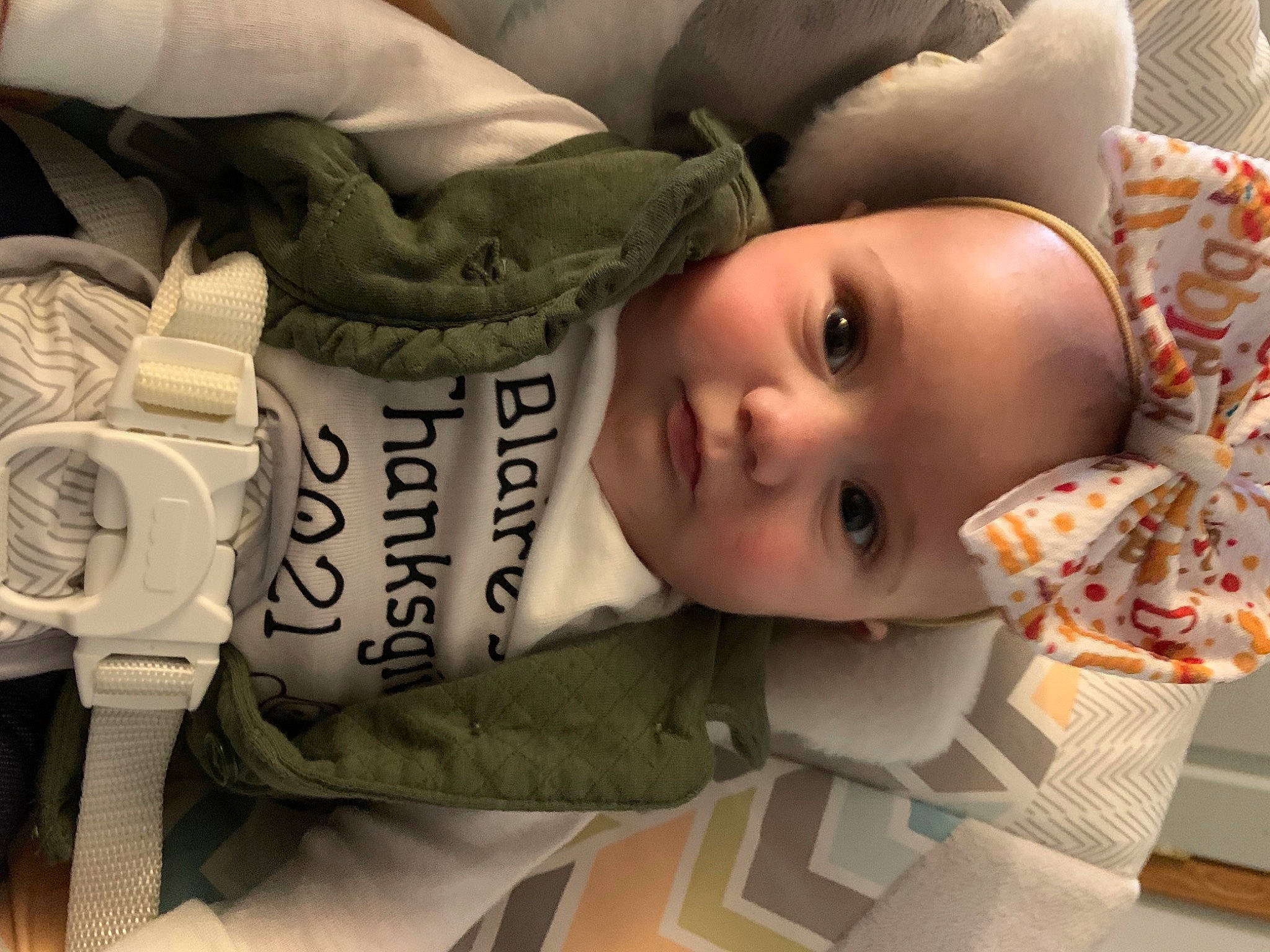 Blaire joined the competition — help win amazing prizes! baby, baby_safety, baby_toddler_clothing, cheek, chin, comfort, eye, eyebrow, face, head, headgear, human, lip, mammal, mouth, person, product, skin, sleeve, textile