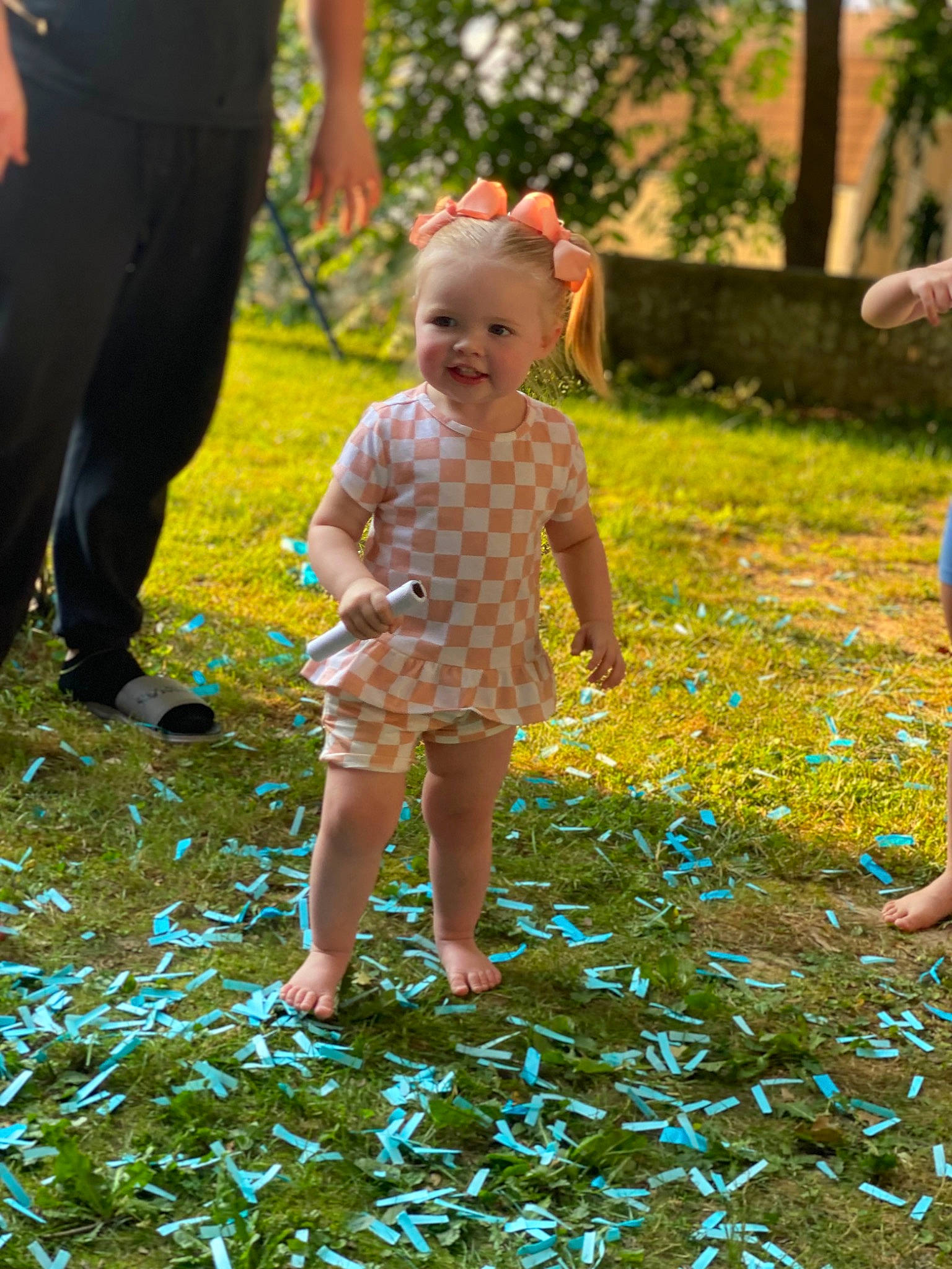 Ellianna joined the competition — help win amazing prizes! baby, baby_toddler_clothing, botany, child, fun, grass, grass_family, groundcover, happy, human_leg, joy, lawn, leaf, leisure, nature, people_in_nature, person, plant, recreation, smile