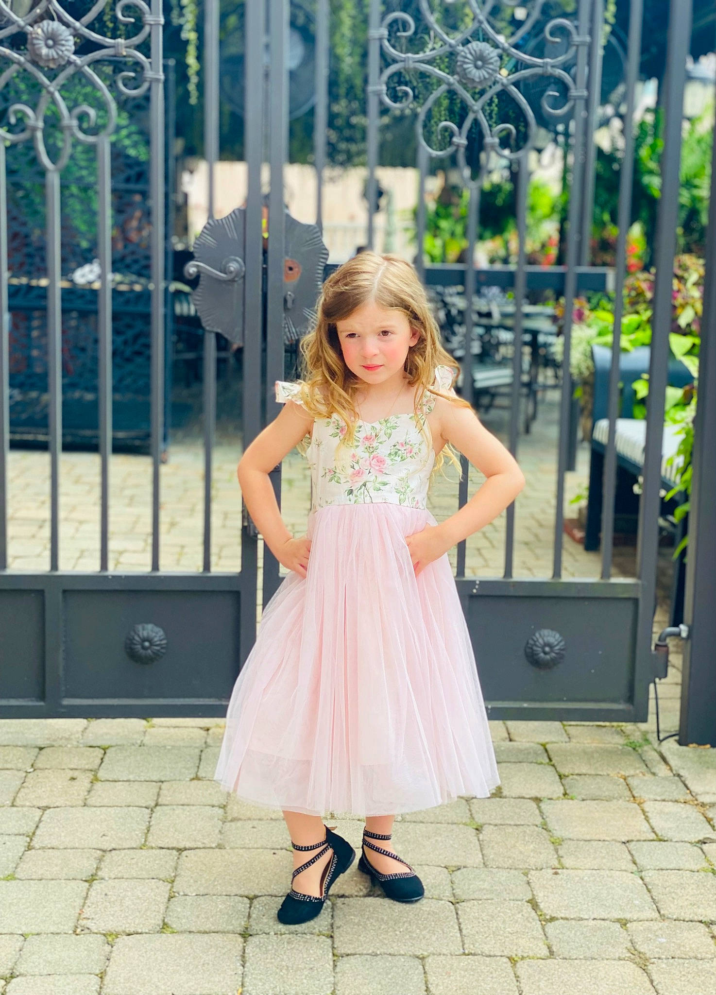 Giavanna Lynn-ann joined the competition — help win amazing prizes! beauty, child, day_dress, dress, electric_blue, event, fashion_design, fence, formal_wear, fun, happy, human_leg, leisure, long_hair, luggage_and_bags, one_piece_garment, pattern, person, recreation, toddler