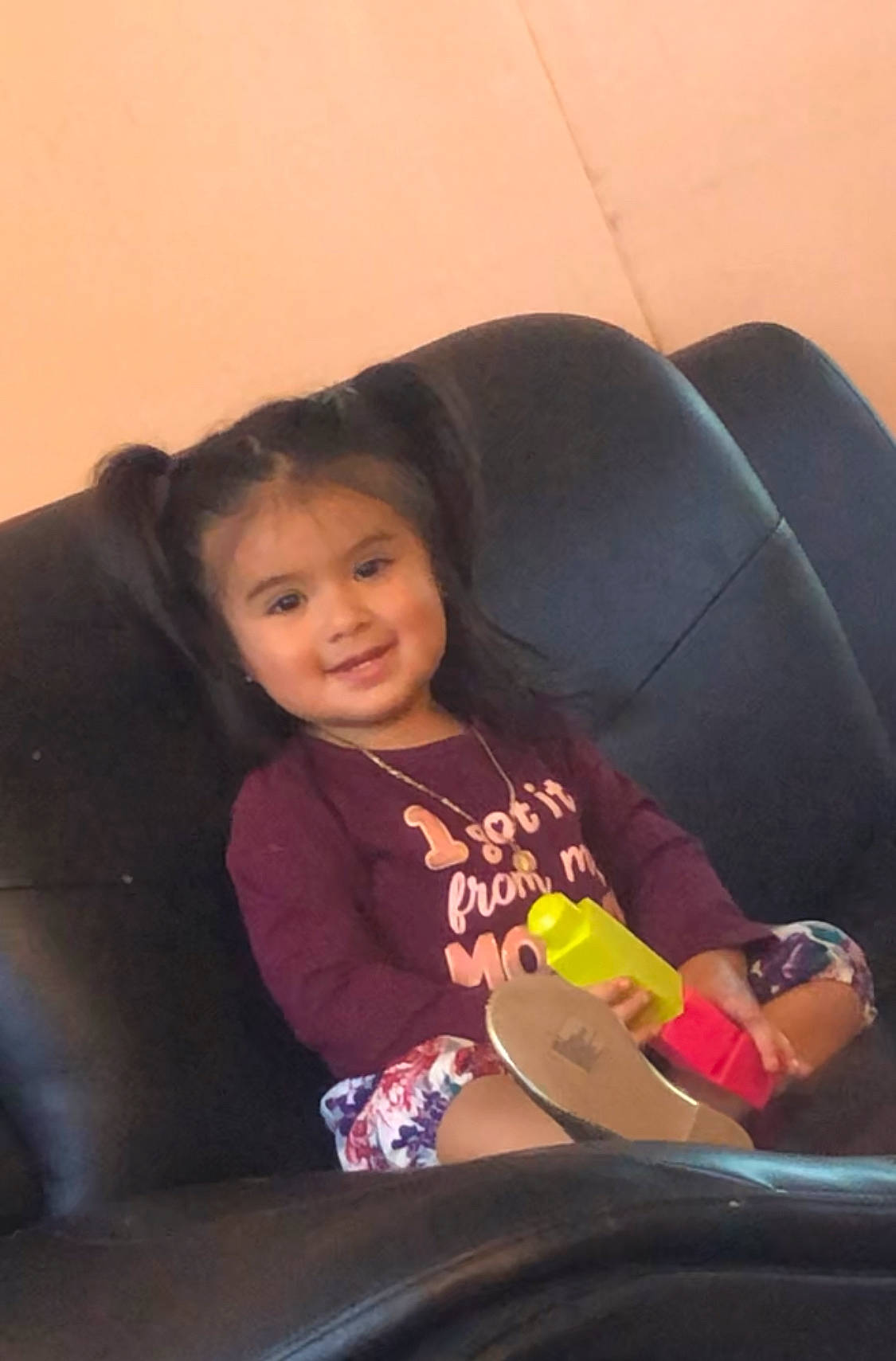 Jazmine joined the competition — help win amazing prizes! armrest, baby, baby_toddler_clothing, comfort, eye, flip_flops, guitar, guitar_accessory, human, joy, lap, person, sitting, sunglasses