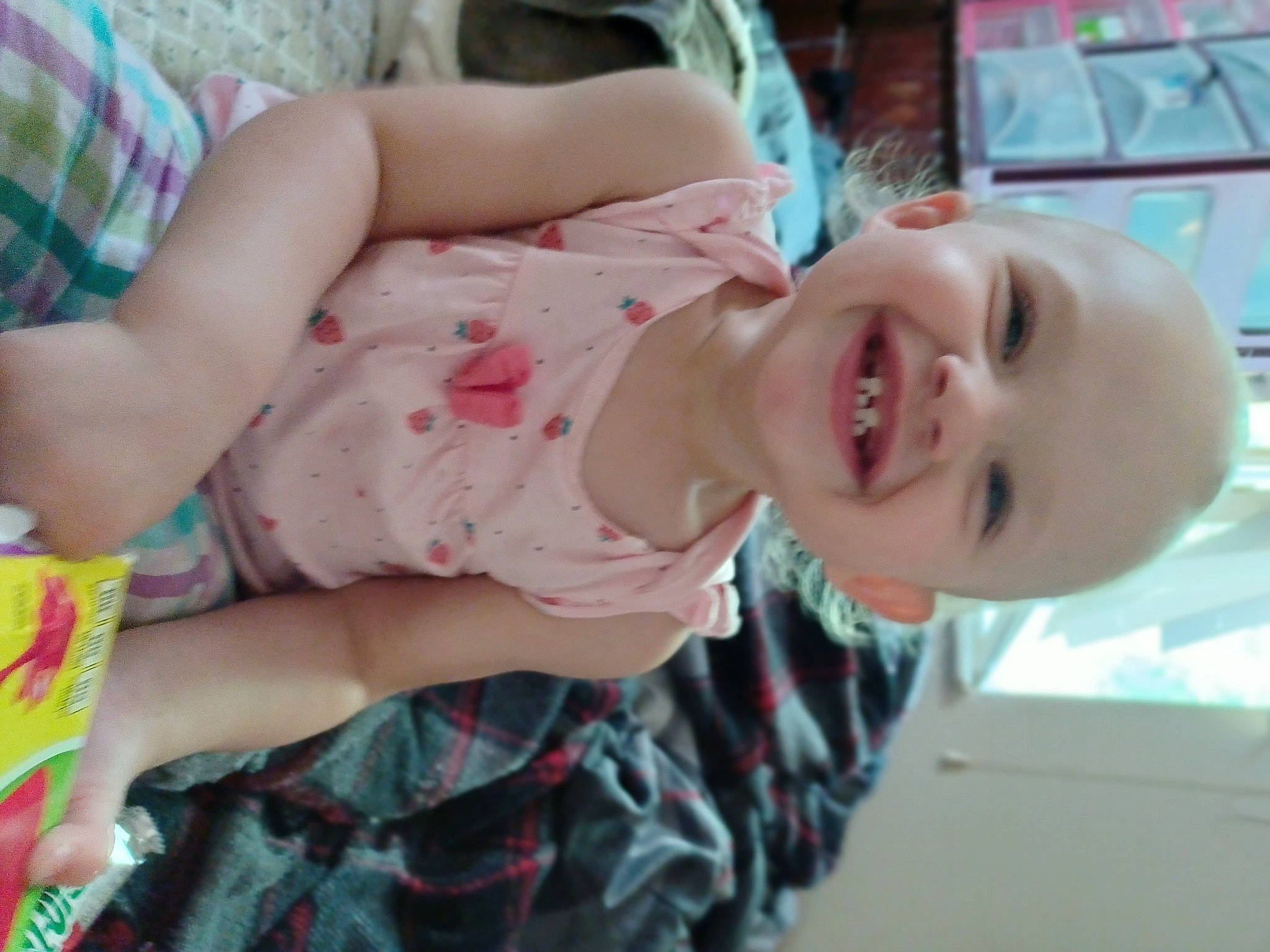 Infinity is registered to the contest to win money with this photo: baby, baby_laughing, baby_products, baby_toddler_clothing, cheek, chest, child, fun, happy, joy, laugh, leisure, mouth, pattern, person, room, smile, thigh, toddler, vacation