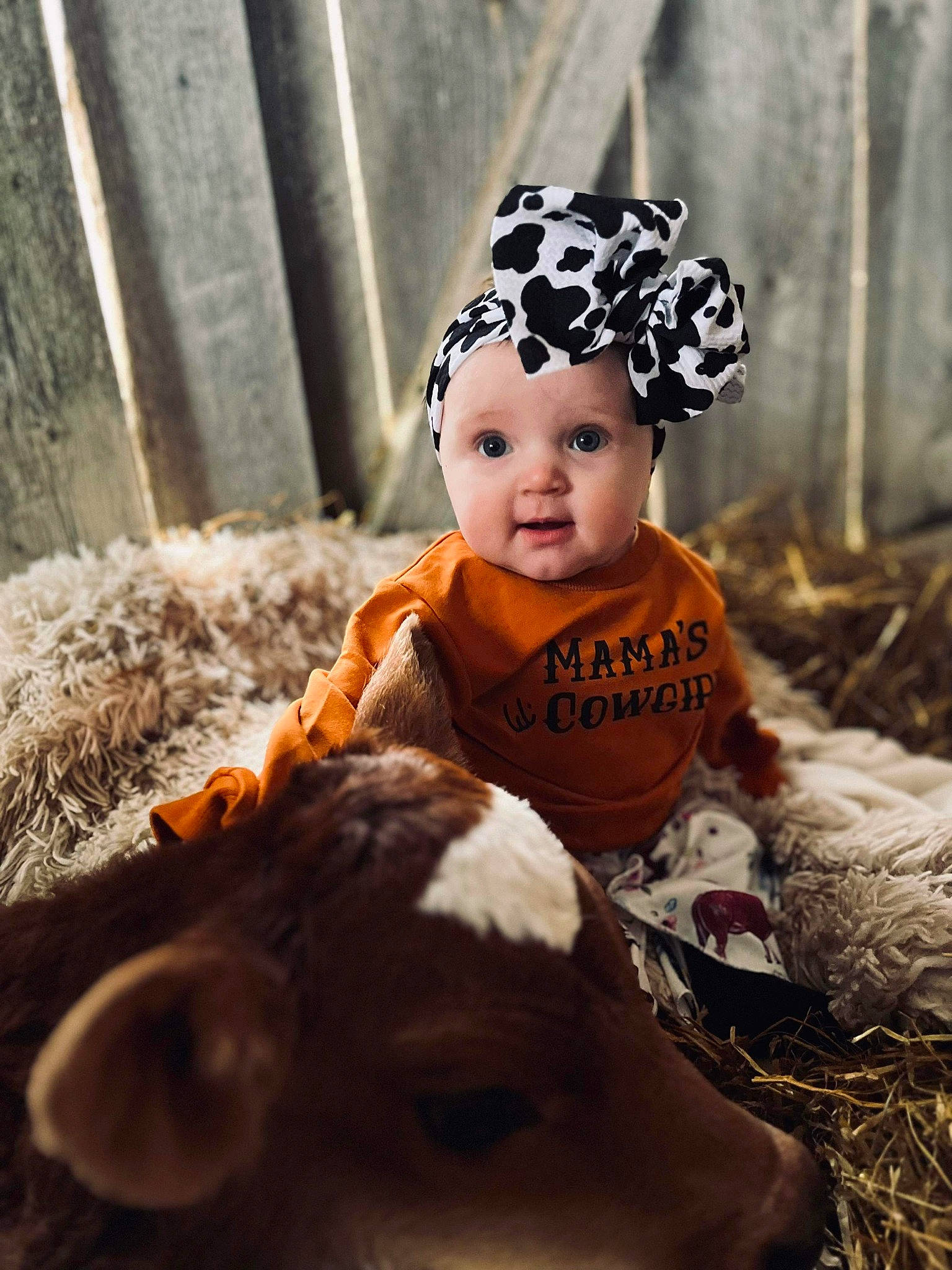 Willadean joined the competition — help win amazing prizes! baby, baby_toddler_clothing, cap, child, costume_hat, eye, fashion_accessory, fawn, fur, grass, happy, hat, head, headband, headgear, headpiece, headwear, mammal, person, surprise