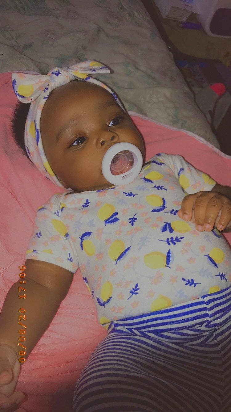 Haleigh joined the competition — help win amazing prizes! baby, bedtime, cheek, child, headwear, person, skin, toddler