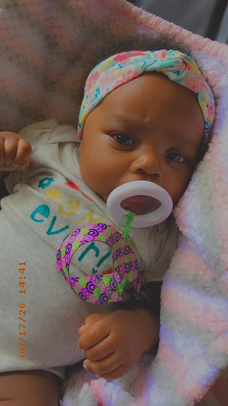 Haleigh is registered to the contest to win money with this photo: baby, child, forehead, headwear, person, toddler