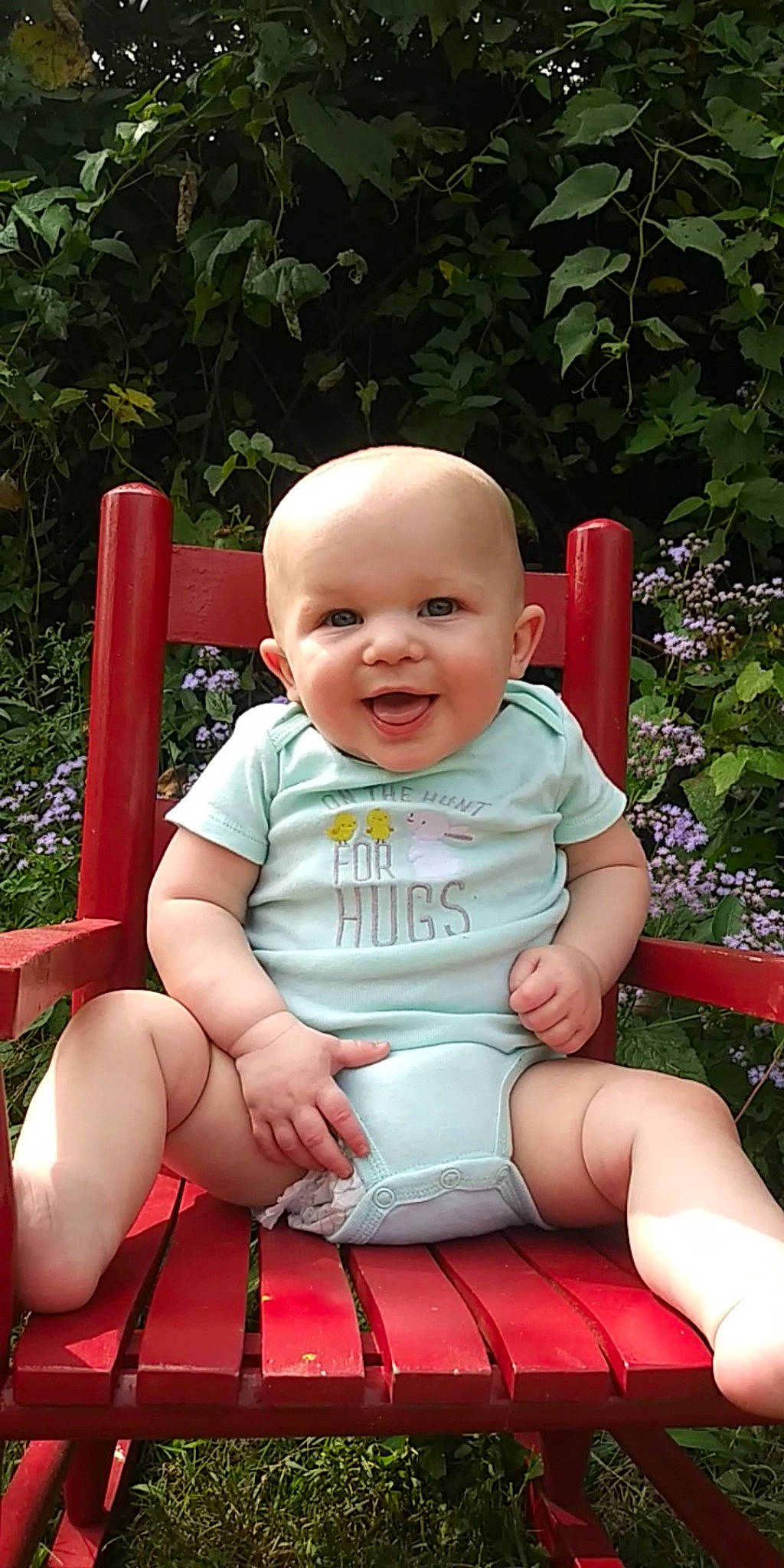 Liam is registered to the contest to win money with this photo: baby, baby_products, baby_toddler_clothing, child, leg, person, product, sitting, skin, smile, summer, toddler, vacation