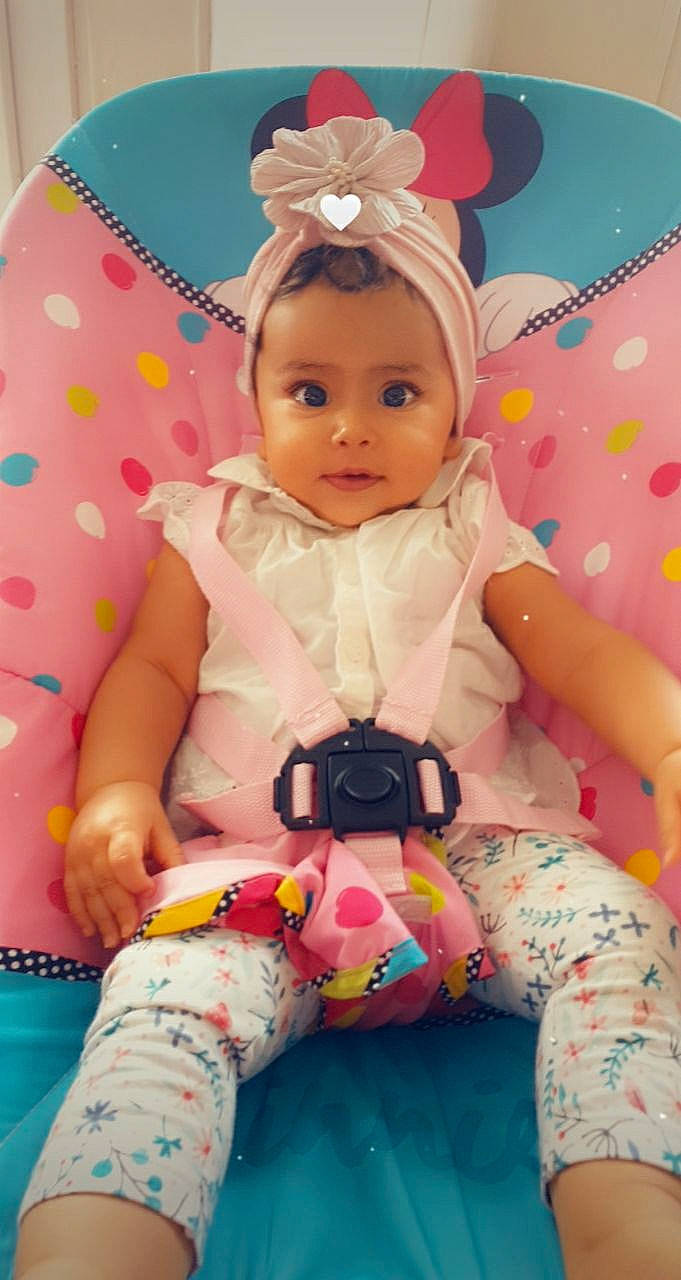 Lina participe au concours pour gagner de l'argent avec cette photo : baby, baby_products, baby_toddler_clothing, baby_toys, cheek, child, hair_accessory, person, pink, play, product, room, skin, stuffed_toy, toddler, toy