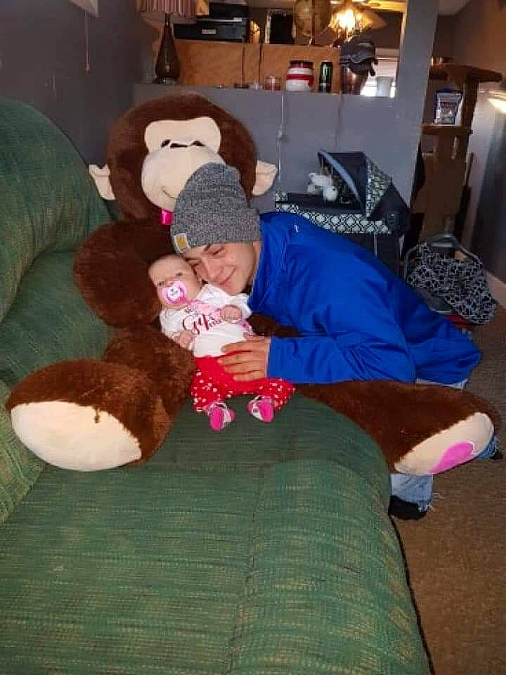 Delilah joined the competition — help win amazing prizes! child, furniture, headwear, joy, lap, person, sitting, stuffed_toy, toddler, toy