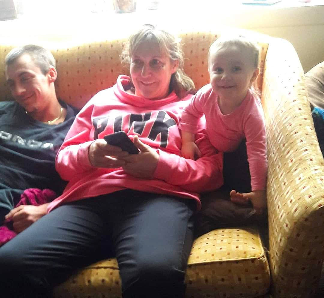 Delilah is registered to the contest to win money with this photo: child, family, fun, joy, lap, person, sitting, smile, toddler