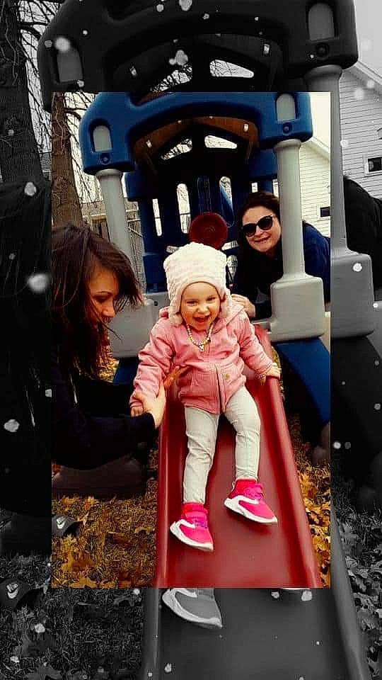 Delilah is registered to the contest to win money with this photo: child, headwear, joy, person, photography, pink, public_space, shoe, toddler, toy