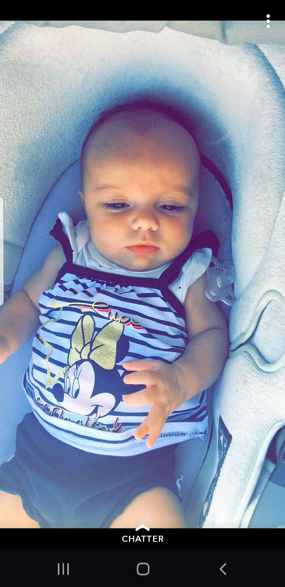 Khalye participe au concours pour gagner de l'argent avec cette photo : baby, baby_carriage, baby_products, blue, cheek, child, cool, person, product, skin, smile, toddler