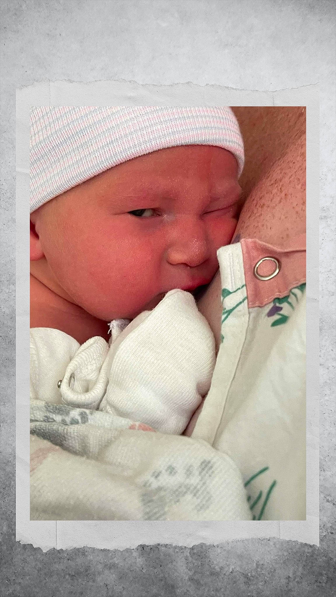 Aleena is registered to the contest to win money with this photo: baby, baby_products, baby_sleeping, beanie, bedtime, cap, cheek, child, comfort, hand, hat, headwear, knit_cap, linens, nap, person, pink, room, skin, textile