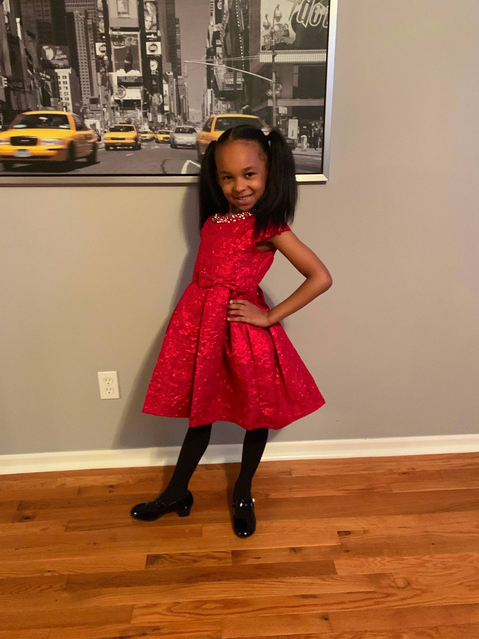 Megan joined the competition — help win amazing prizes! child, child_model, clothing, dress, fashion, fashion_design, footwear, joint, joy, knee, leg, magenta, outerwear, pattern, person, pink, red, shoe, shoulder, tights