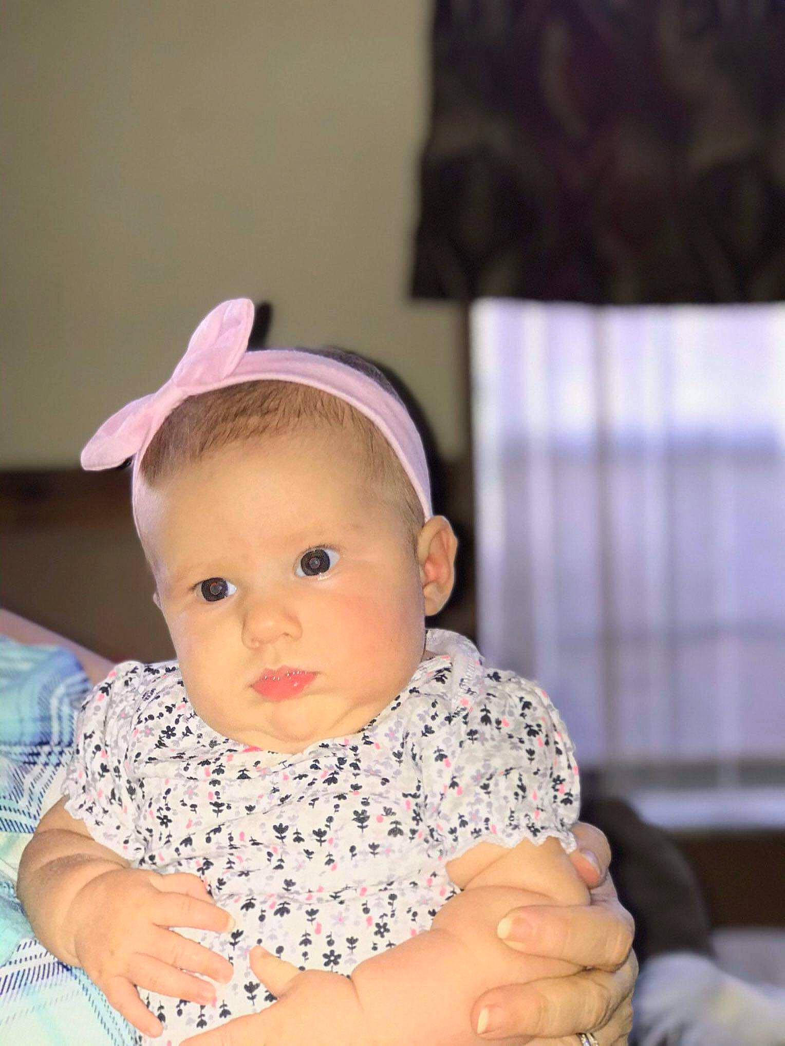 Annabeth is registered to the contest to win money with this photo: baby, child, ear, fashion_accessory, hair_accessory, headgear, person, toddler