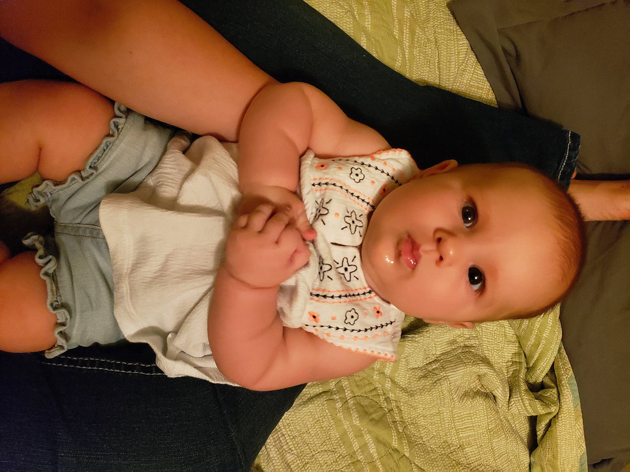 Annabeth joined the competition — help win amazing prizes! arm, baby, cheek, child, finger, hand, leg, person, thumb, toddler