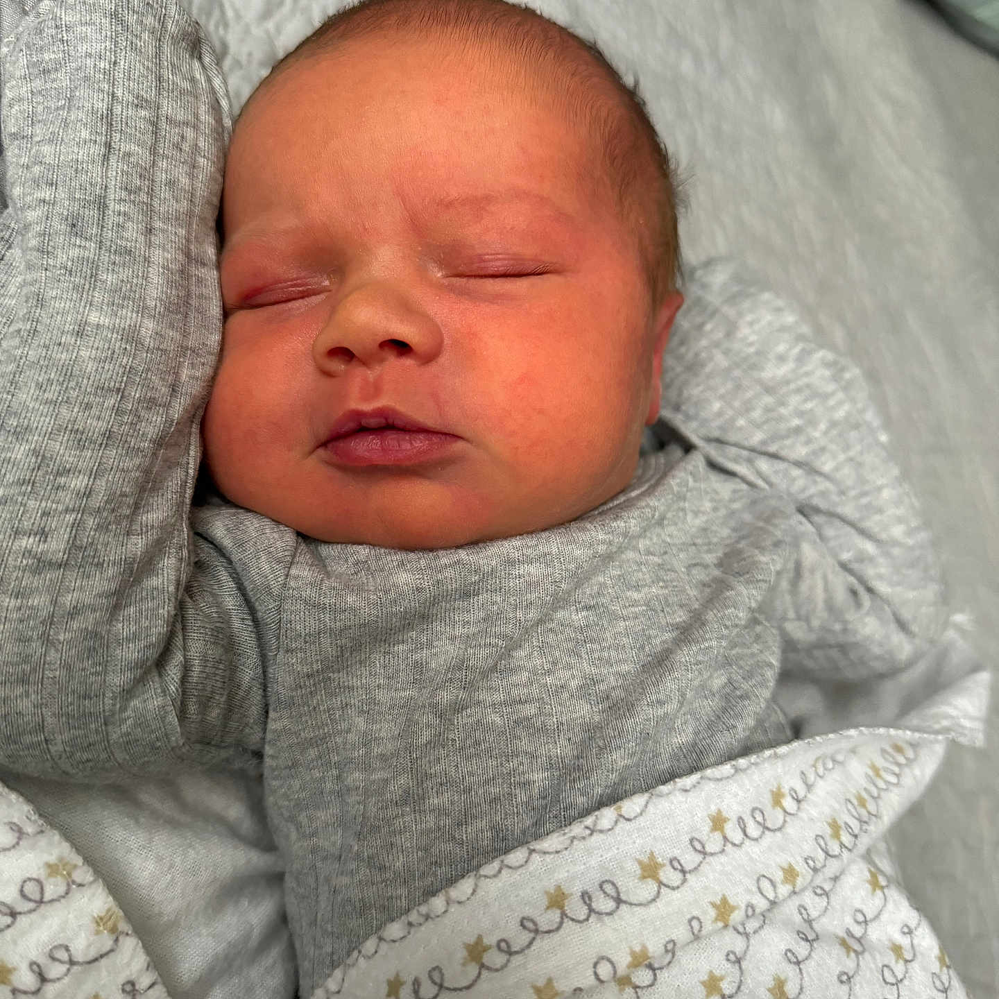 Paxton joined the competition — help win amazing prizes! architecture, baby, bed, bedroom, blanket, building, cushion, face, furniture, head, homedecor, indoors, newborn, person, photography, portrait, quilt, room, sleeping, towel