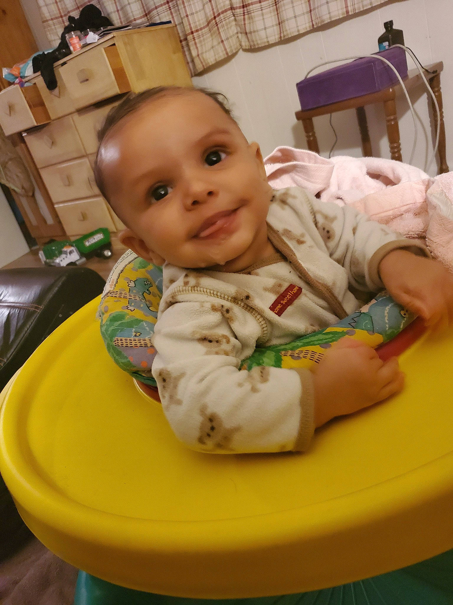 Juelz joined the competition — help win amazing prizes! baby, cheek, child, person, skin, toddler