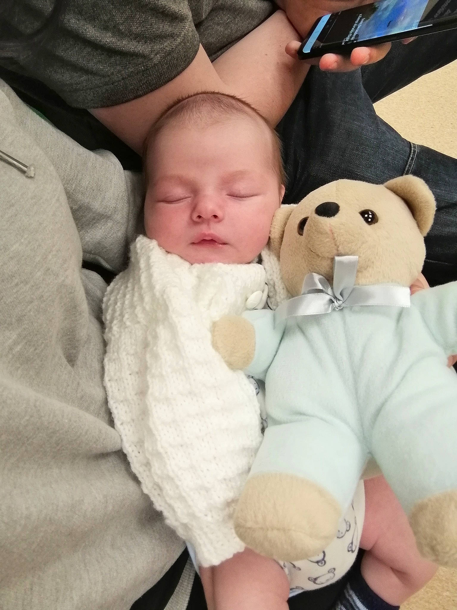 Kobi is registered to the contest to win money with this photo: baby, baby_products, baby_sleeping, cheek, child, person, product, skin, smile, stuffed_toy, teddy_bear, toddler