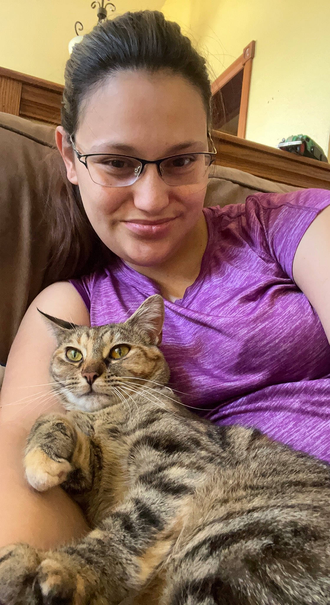 Princess joined the competition — help win amazing prizes! carnivore, cat, comfort, domestic_short_haired_cat, ear, event, eyewear, fawn, felidae, fur, glasses, happy, paw, small_to_medium_sized_cats, smile, terrestrial_animal, vision_care, whiskers, wildlife