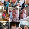 baby, toddler, child, portrait, car_seat, indoor, smile, happy, cute, clothing, highchair, floor, wood_floor, seat, person, expression, hands, sitting, playful, family