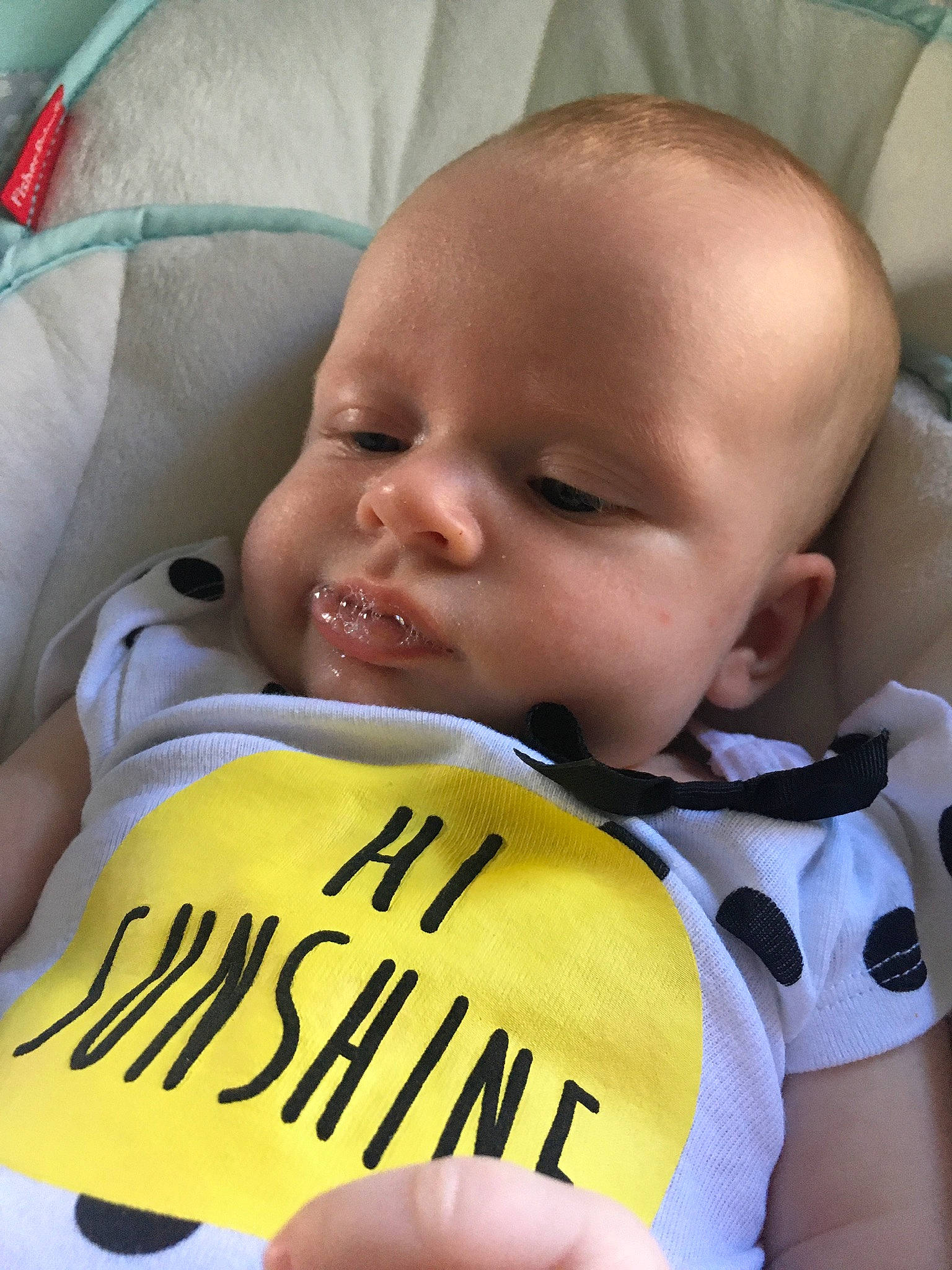 Salem joined the competition — help win amazing prizes! baby, cheek, child, nose, person, toddler, yellow