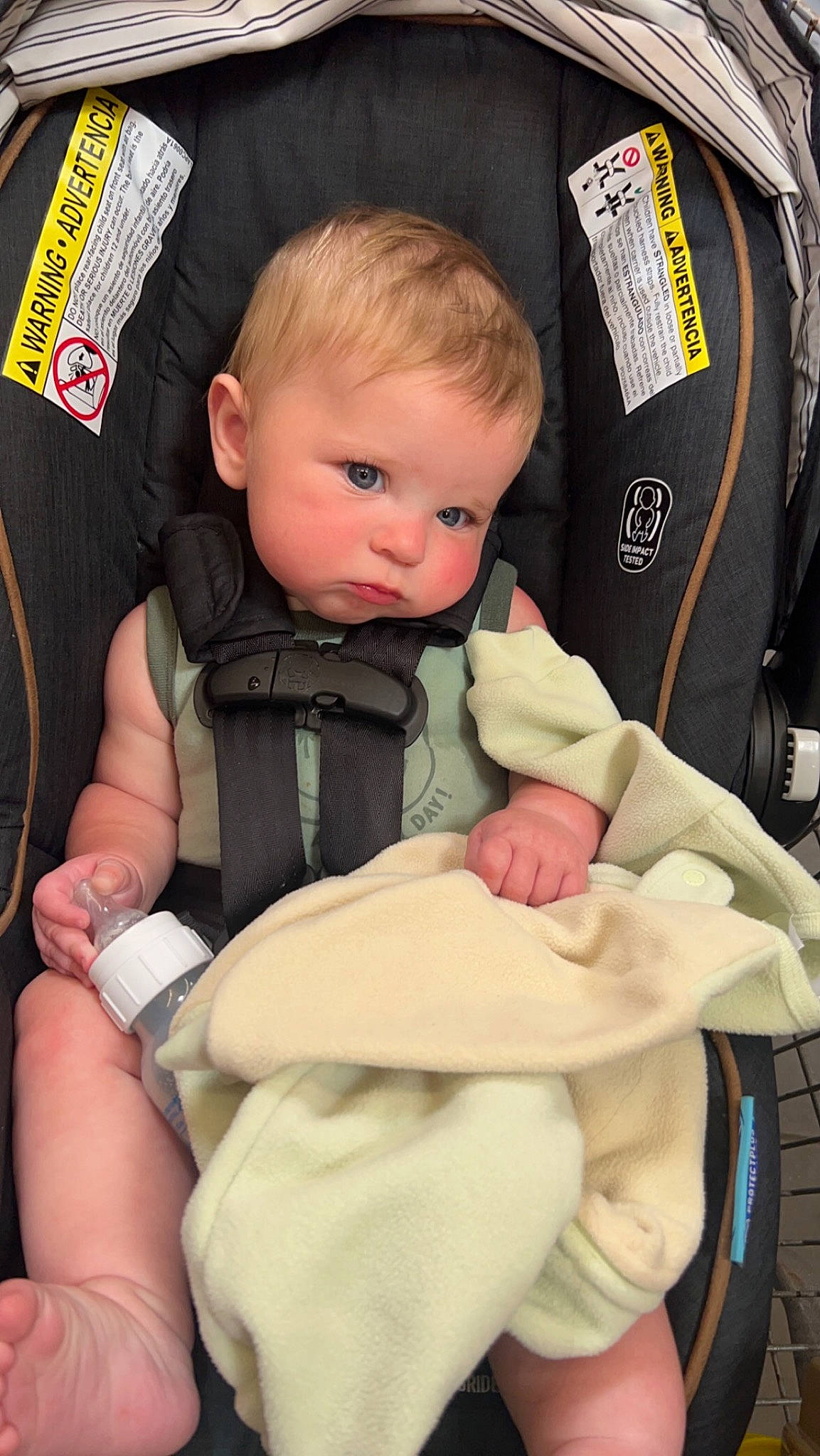 Dusty joined the competition — help win amazing prizes! auto_part, baby, baby_carriage, baby_products, baby_safety, baby_toddler_clothing, cheek, child, comfort, gesture, hairstyle, hand, joint, lap, person, product, sitting, skin, thigh, thumb