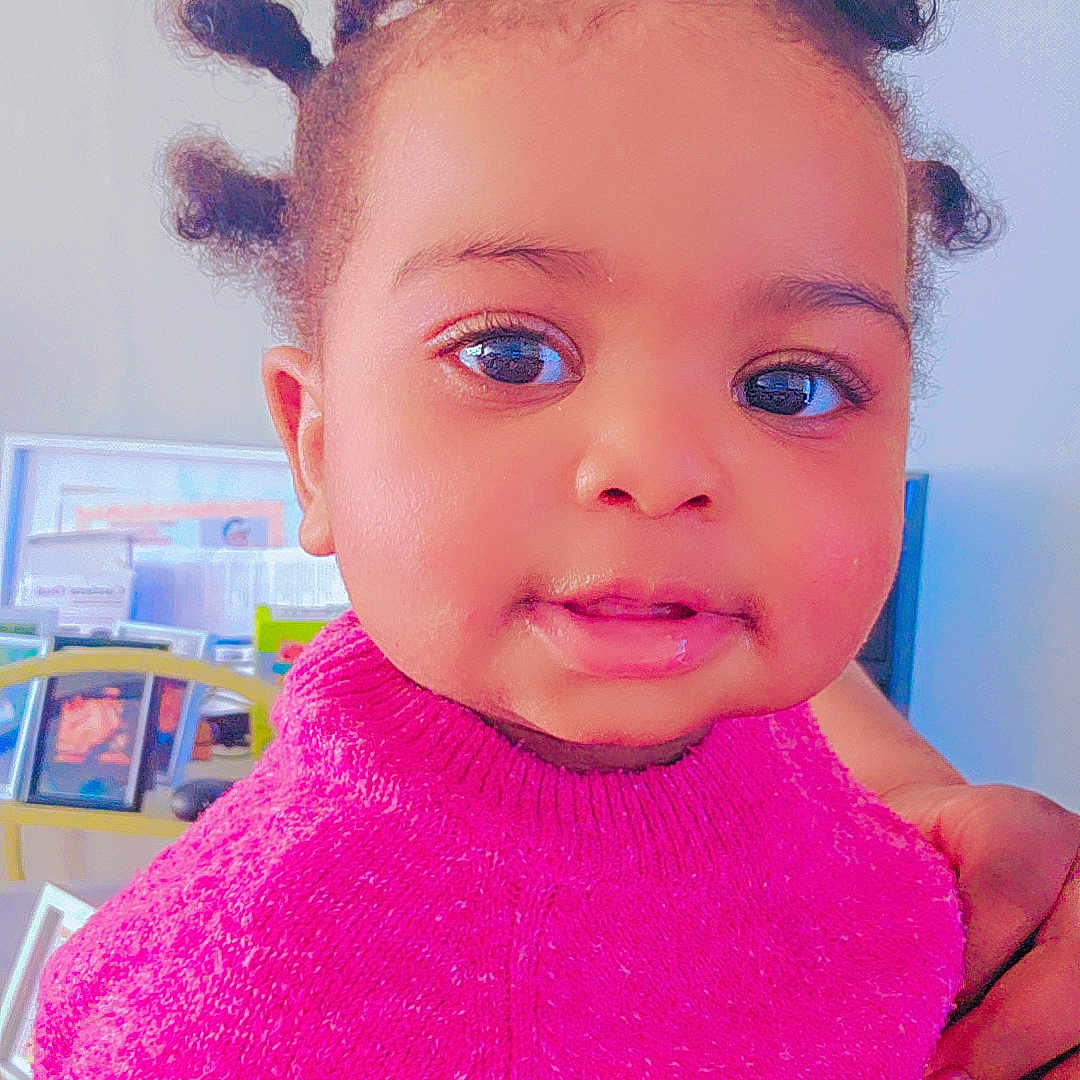 Anastwa joined the competition — help win amazing prizes! baby, bodypart, clothing, cosmetics, face, finger, hair, hand, happy, head, knitwear, lipstick, mouth, person, photography, portrait, shelf, smile, sweater, towel