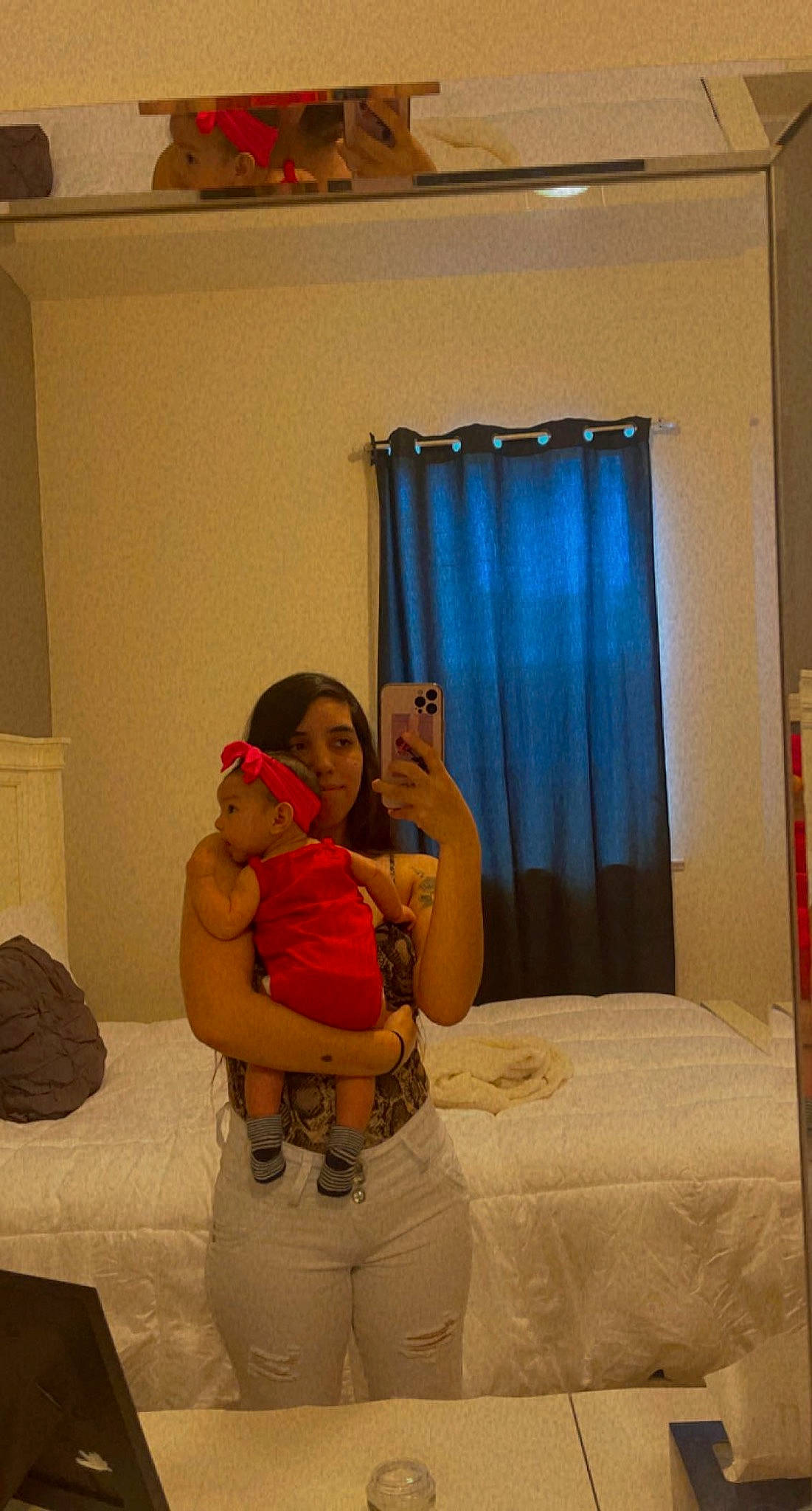 Eila is registered to the contest to win money with this photo: abdomen, baby, chest, comfort, curtain, event, flooring, fun, gesture, human_leg, joint, linens, navel, person, room, shoulder, stomach, textile, thigh, trunk