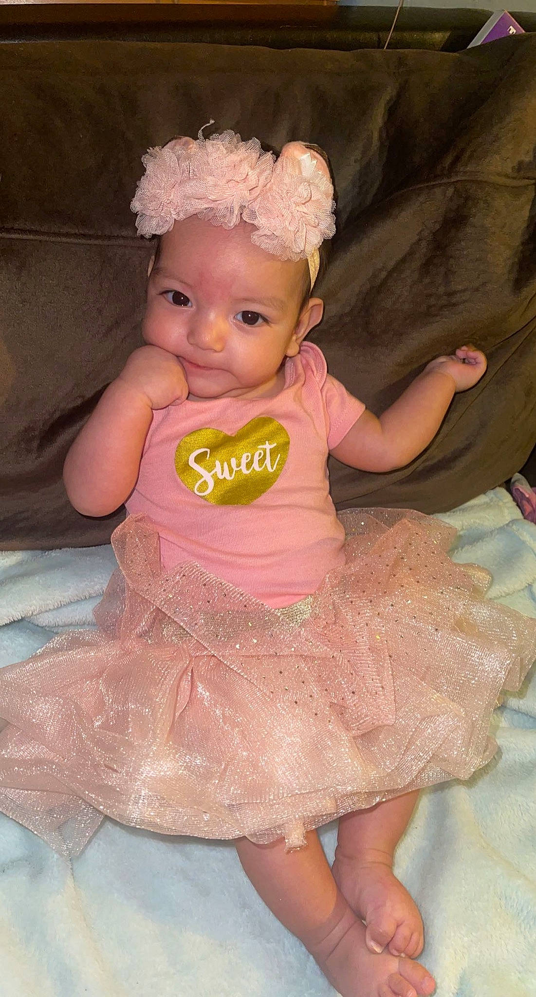 Eila joined the competition — help win amazing prizes! baby, baby_toddler_clothing, cheek, child, day_dress, dress, embellishment, eye, face, finger, fun, happy, hat, head, headwear, iris, person, pink, skin, sleeve