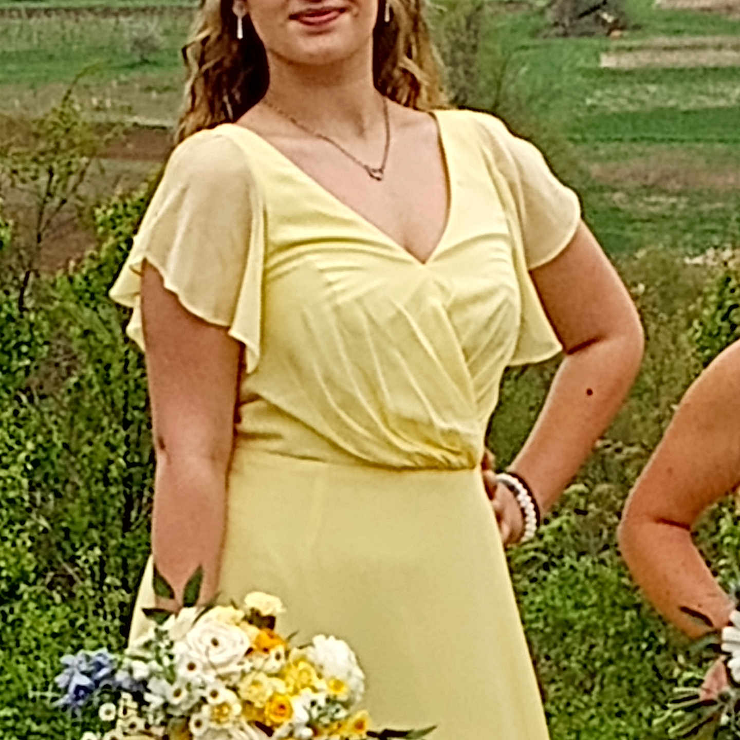 Kenzie joined the competition — help win amazing prizes! adult, art, baby, clothing, dress, face, fashion, female, floraldesign, flower, flowerarrangement, flowerbouquet, formalwear, gown, head, person, plant, wedding, weddinggown, woman