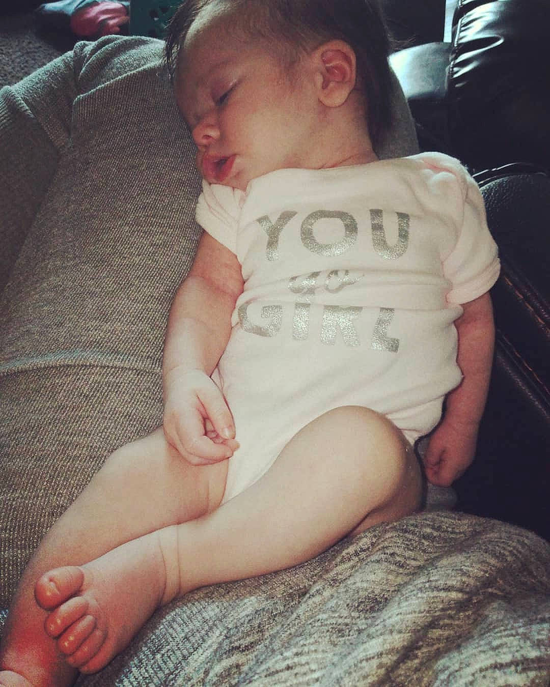 Kylee joined the competition — help win amazing prizes! arm, baby, cheek, child, cool, finger, hand, human_leg, leg, nail, person, sitting, skin, sleep, thigh, thumb, toddler